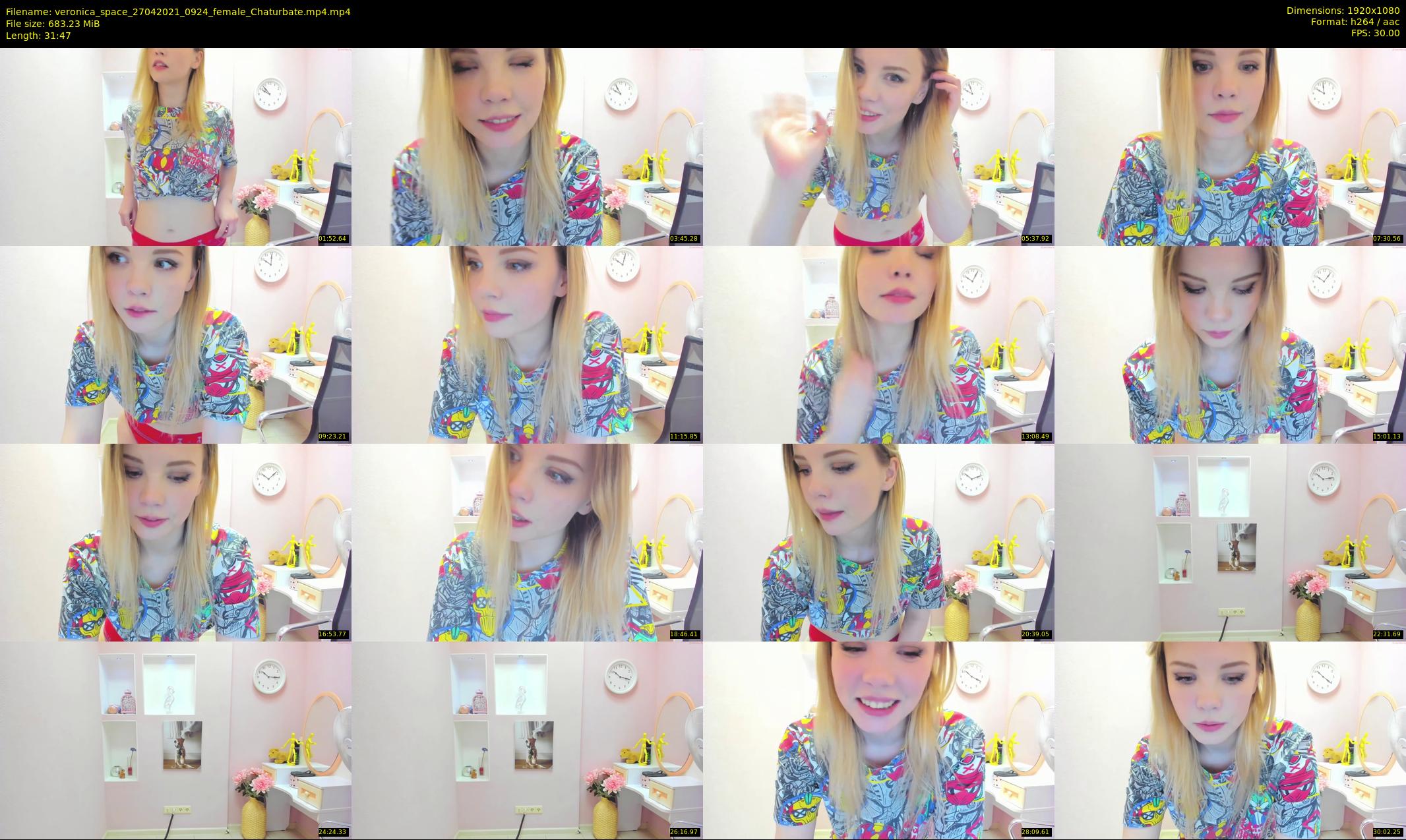 veronica_space — 32 minute Chaturbate female cam show recording, 1080p, Apr 27, 2021