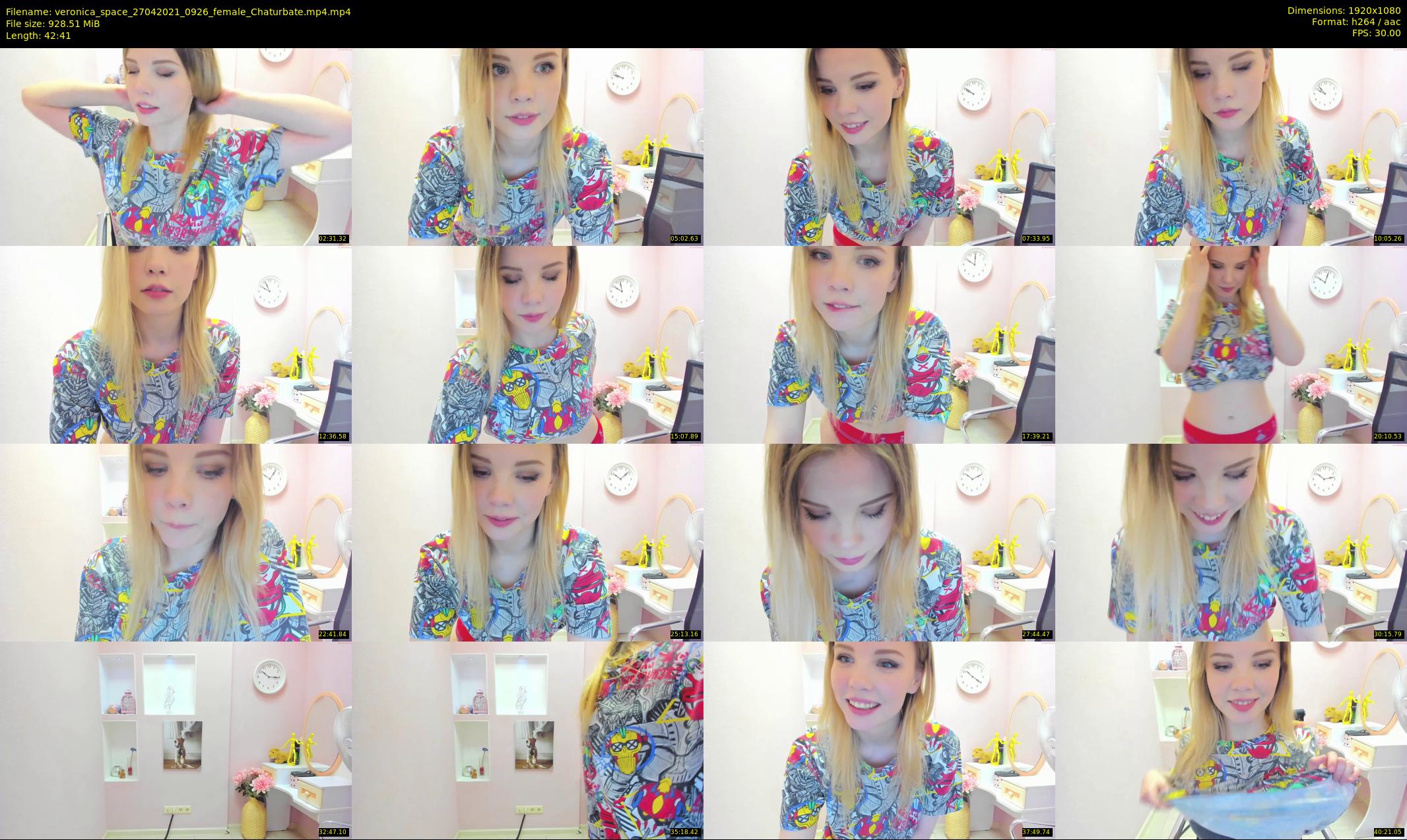 veronica_space — 43 minute Chaturbate female cam show recording, 1080p, Apr 27, 2021