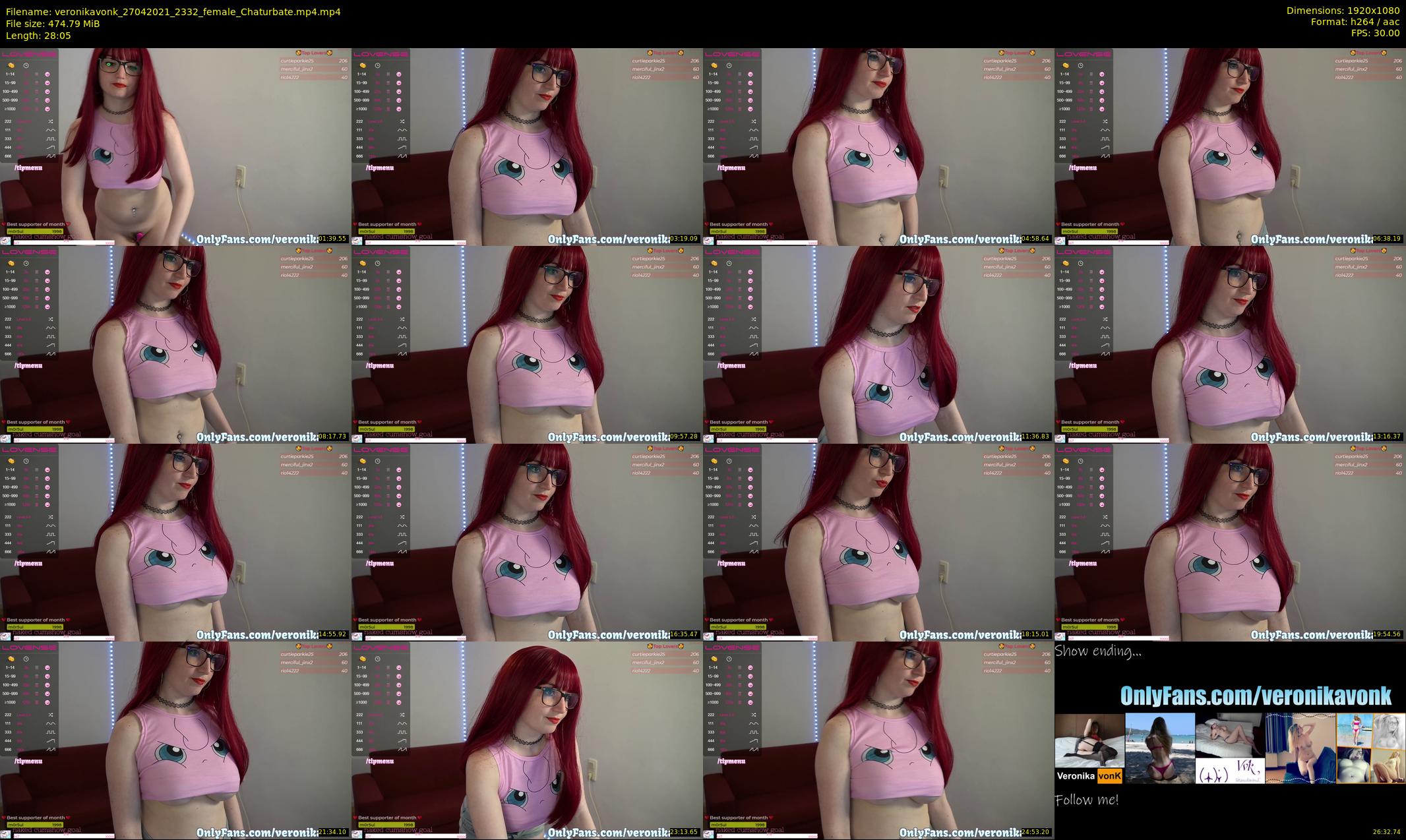 veronikavonk — 29 minute Chaturbate female cam show recording, 1080p, Apr 27, 2021