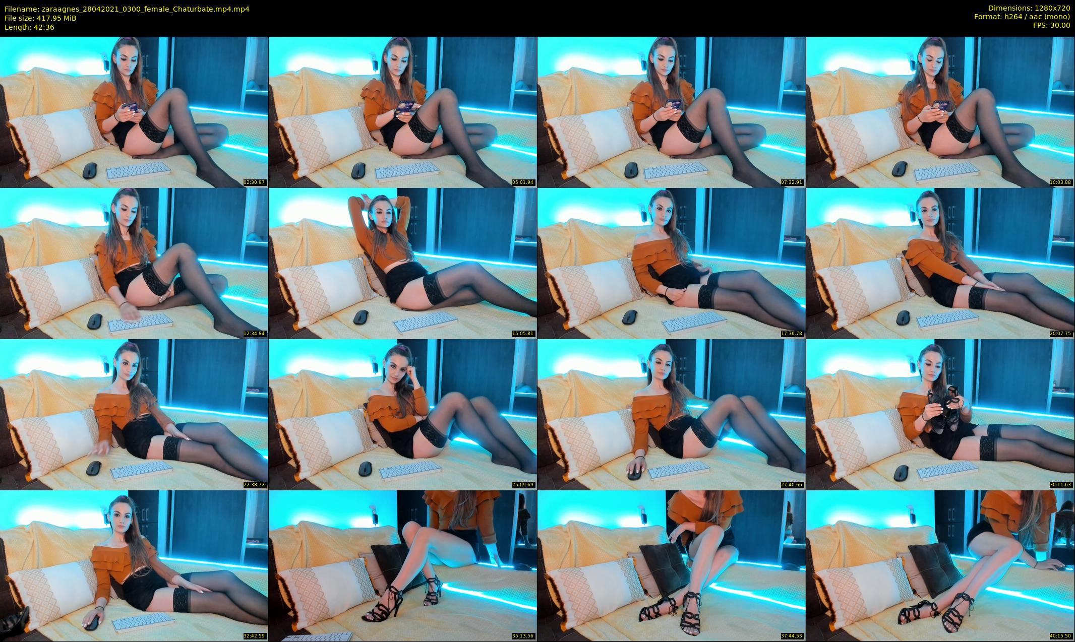 zaraagnes — 43 minute Chaturbate female cam show recording, 720p, Apr 28, 2021