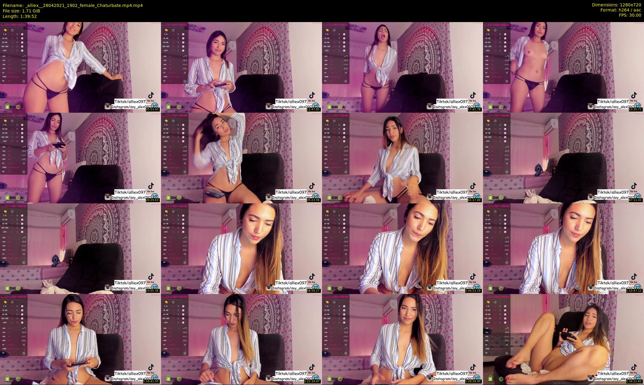 _alliex_ — 100 minute Chaturbate female cam show recording, 720p, Apr 28, 2021
