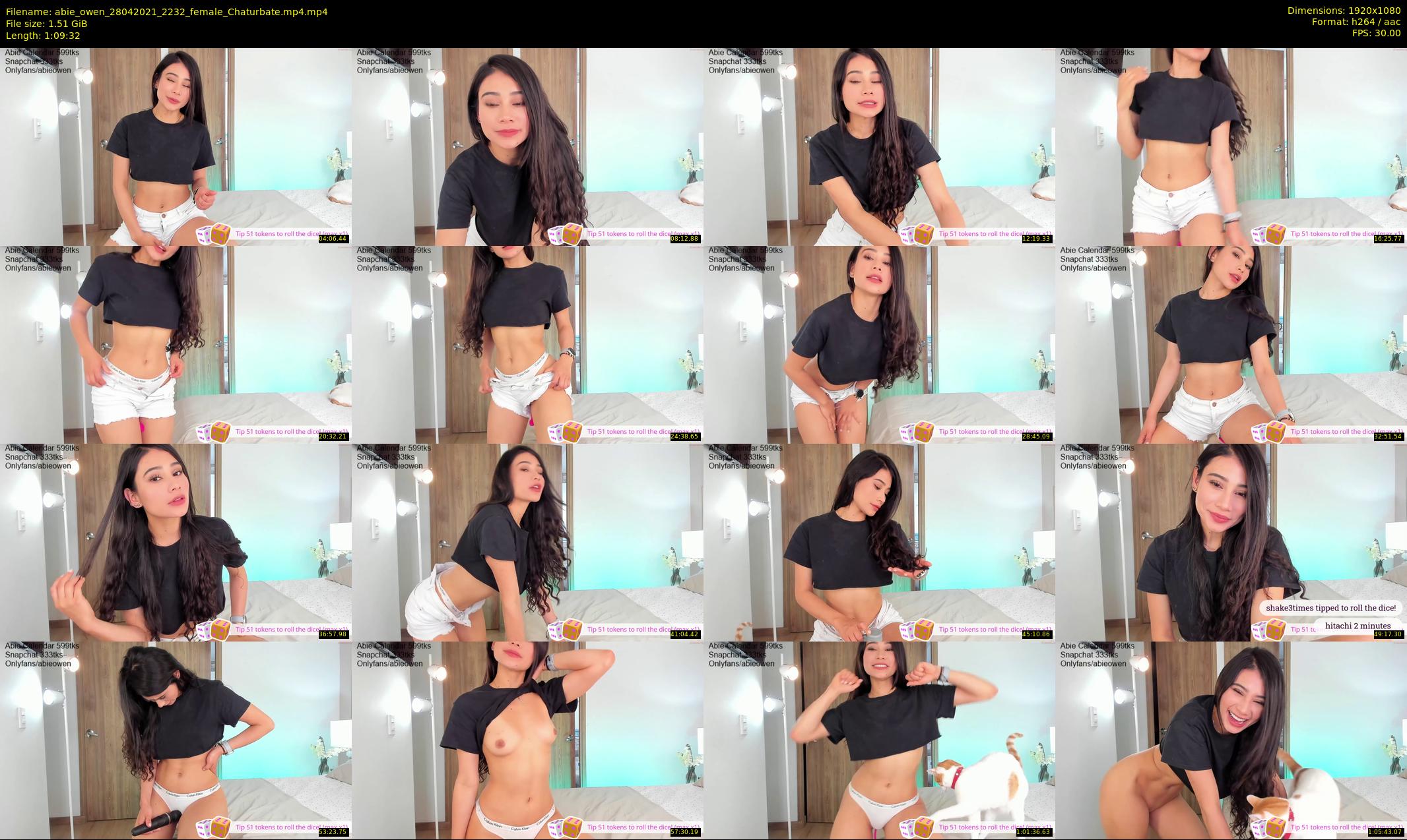 abie_owen — 70 minute Chaturbate female cam show recording, 1080p, Apr 28, 2021