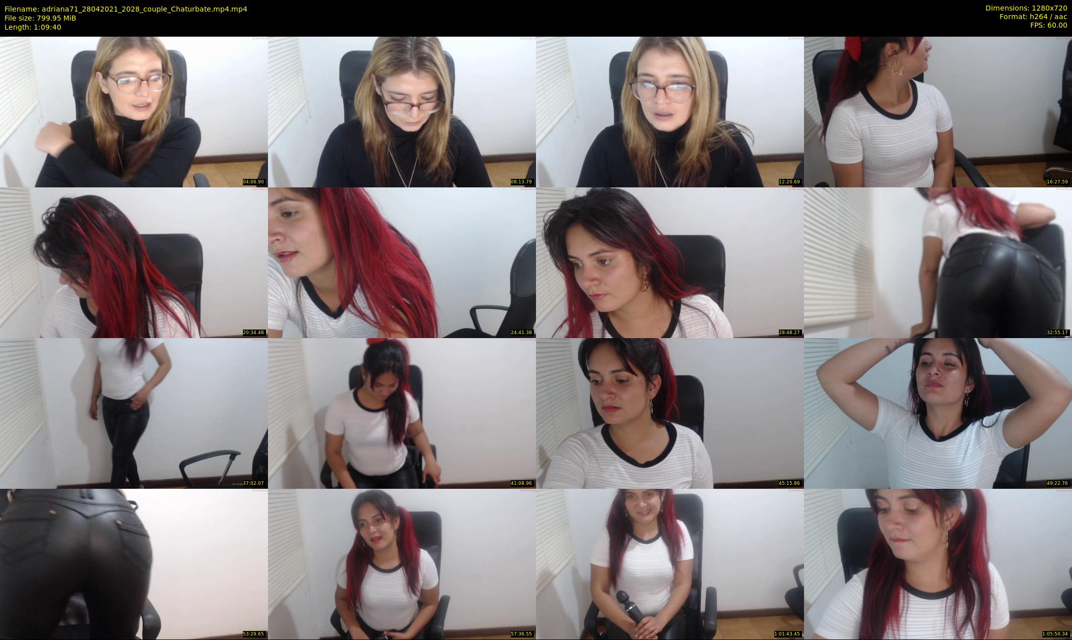 adriana71 — 70 minute Chaturbate couple cam show recording, 720p, Apr 28, 2021