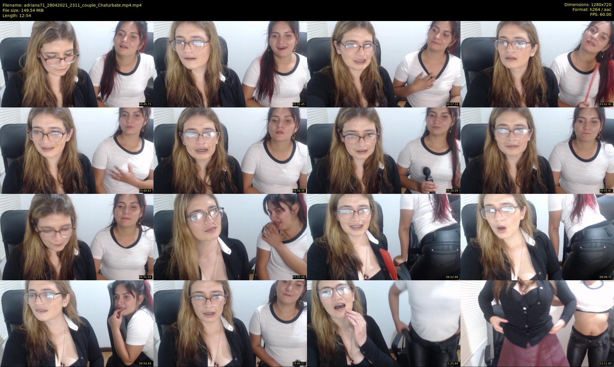 adriana71 — 13 minute Chaturbate couple cam show recording, 720p, Apr 28, 2021