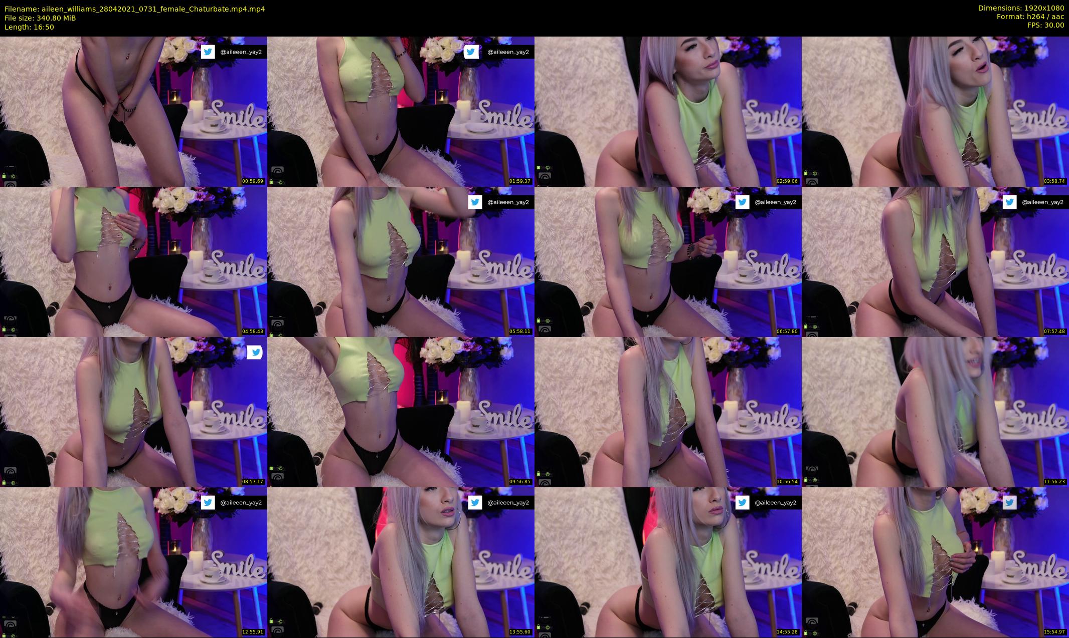 aileen_williams — 17 minute Chaturbate female cam show recording, 1080p, Apr 28, 2021