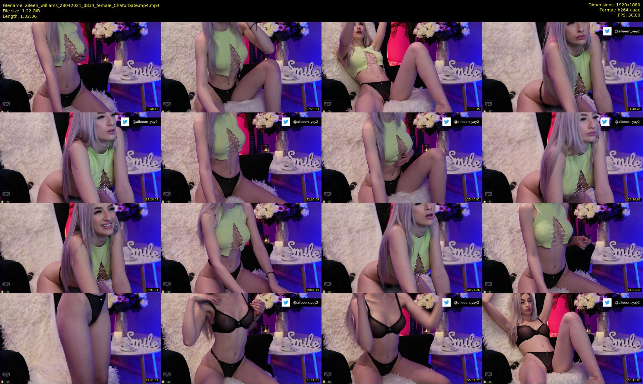aileen_williams — 63 minute Chaturbate female cam show recording, 1080p, Apr 28, 2021