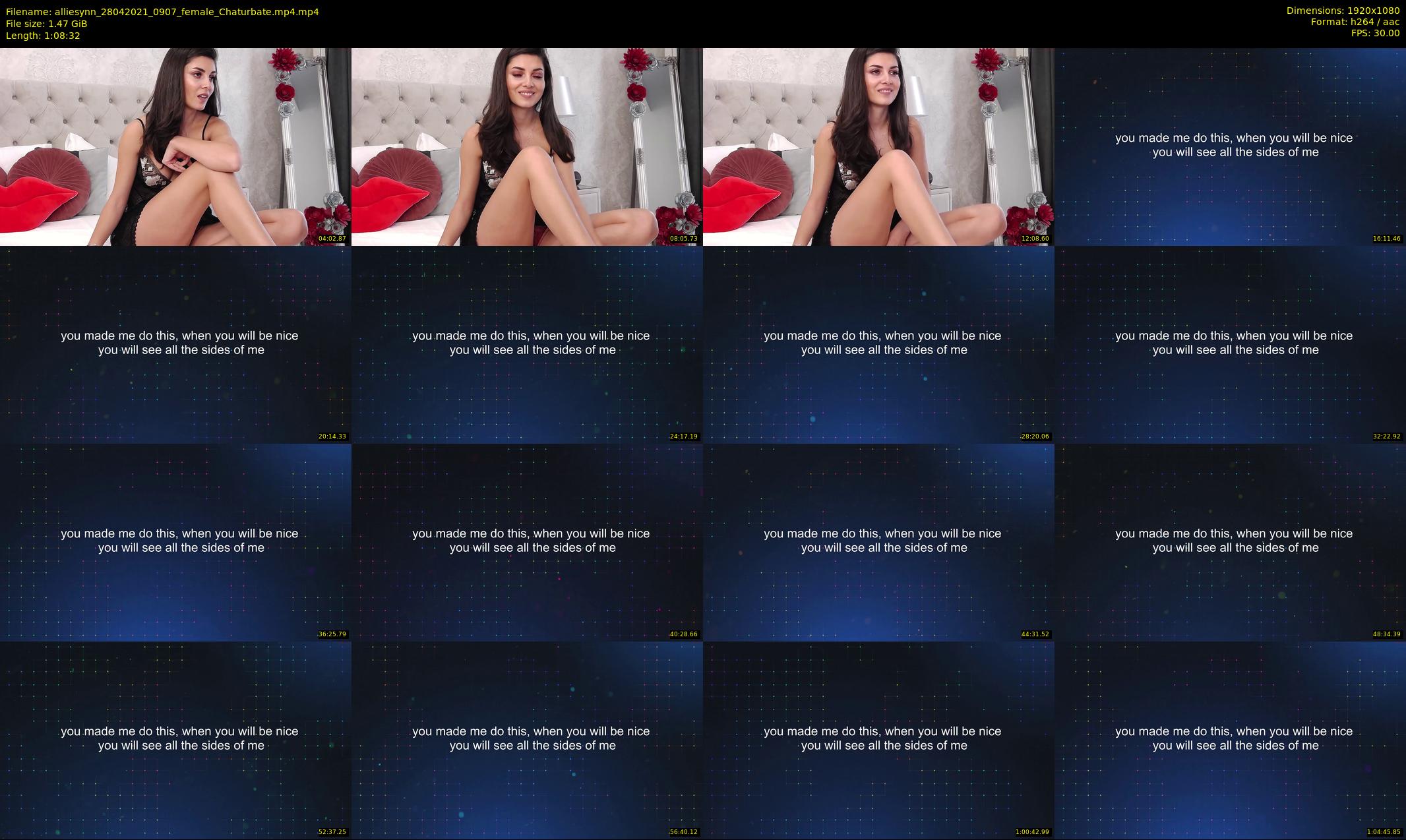 alliesynn — 69 minute Chaturbate female cam show recording, 1080p, Apr 28, 2021