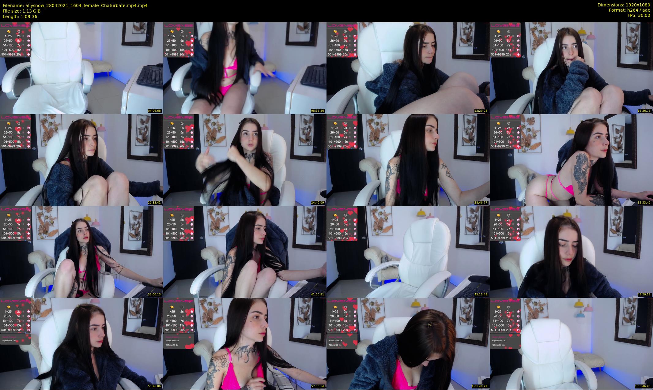 allysnow — 70 minute Chaturbate female cam show recording, 1080p, Apr 28, 2021