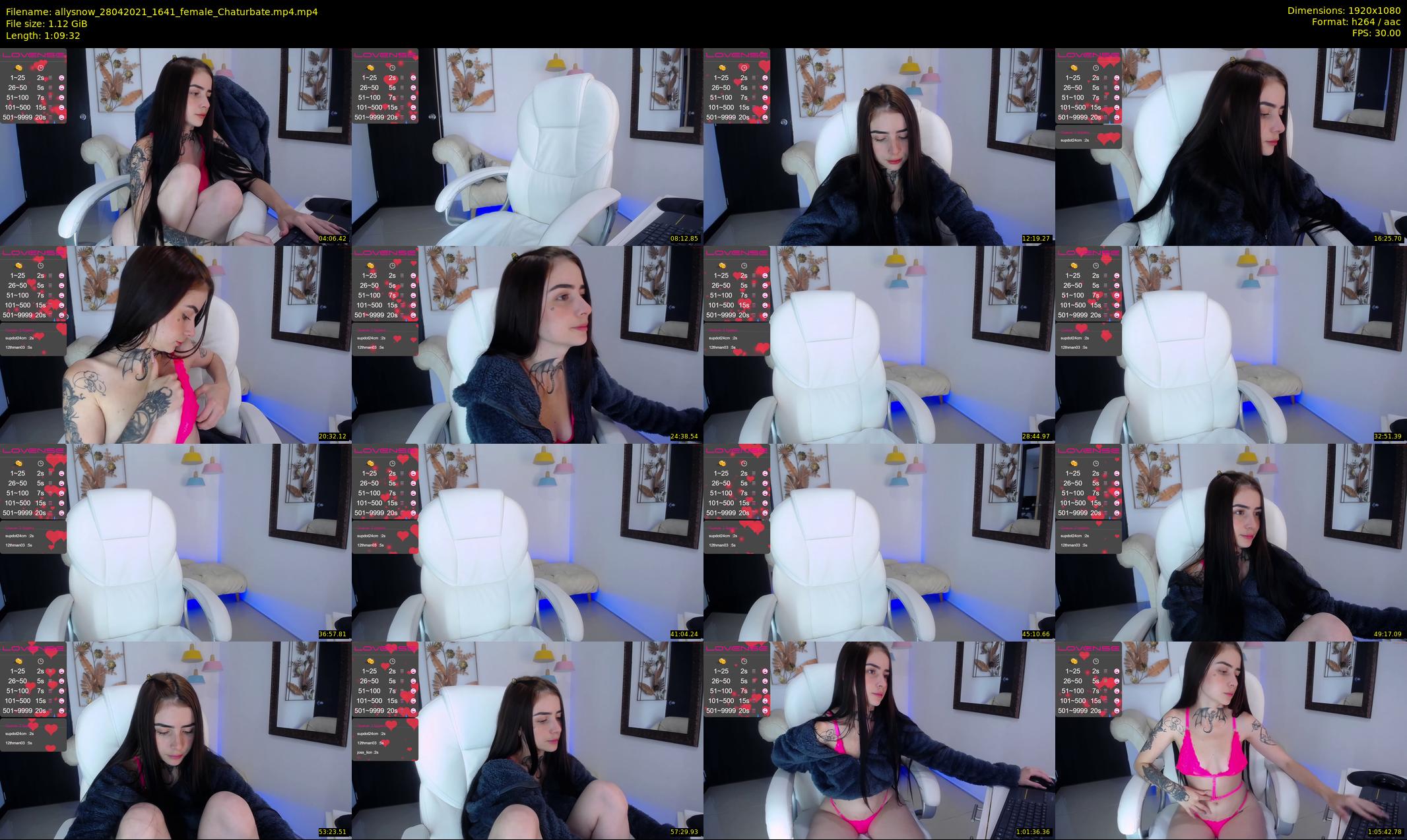 allysnow — 70 minute Chaturbate female cam show recording, 1080p, Apr 28, 2021