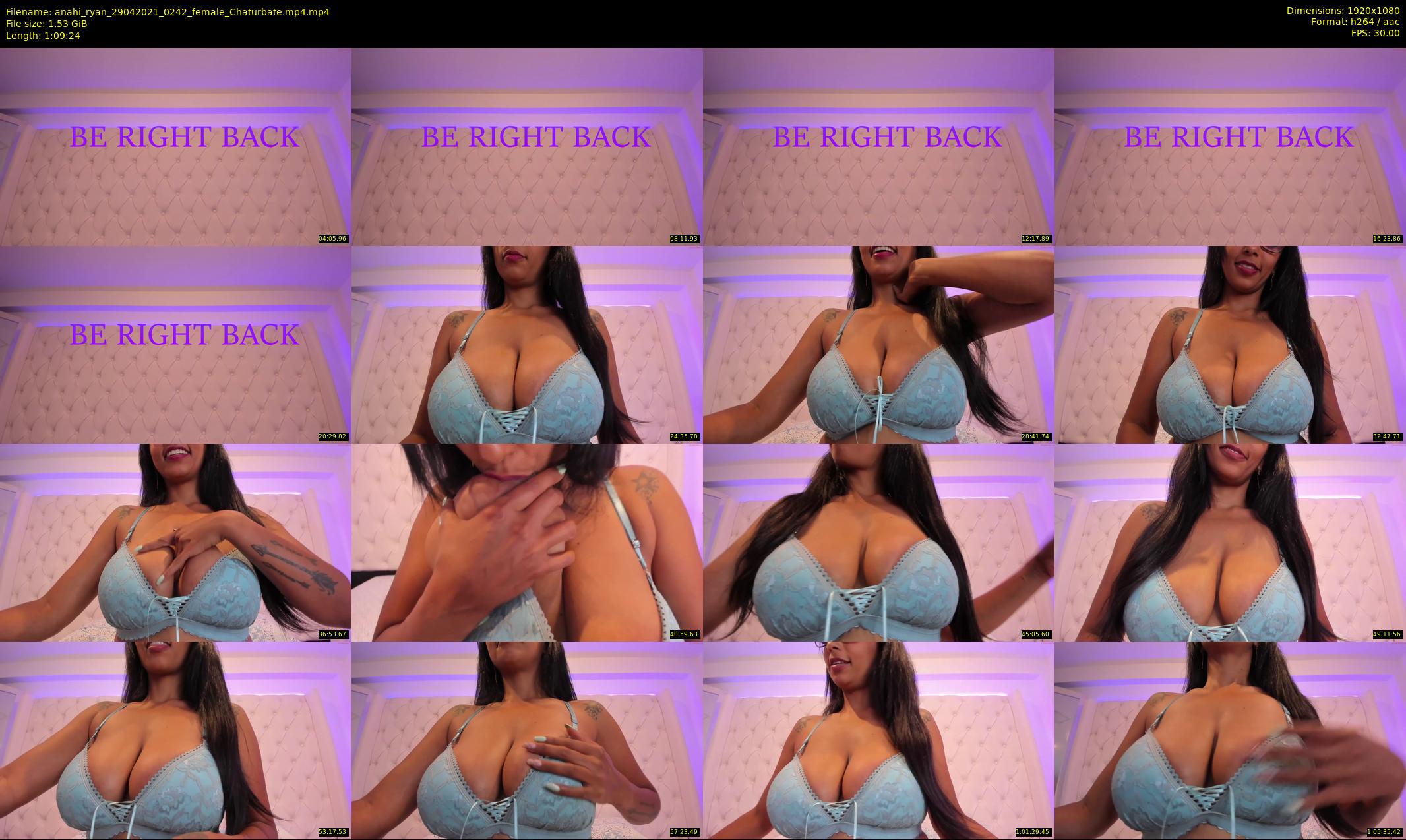 anahi_ryan — 70 minute Chaturbate female cam show recording, 1080p, Apr 29, 2021