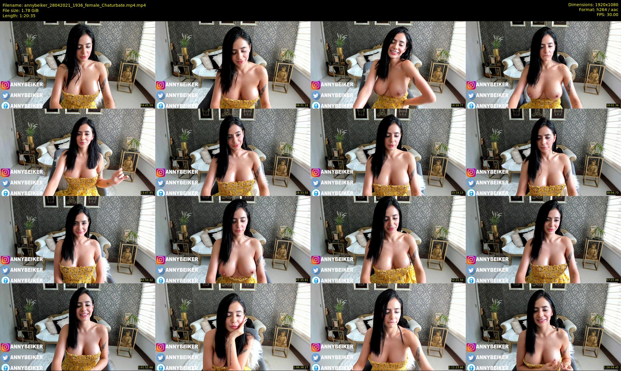 annybeiker — 81 minute Chaturbate female cam show recording, 1080p, Apr 28, 2021
