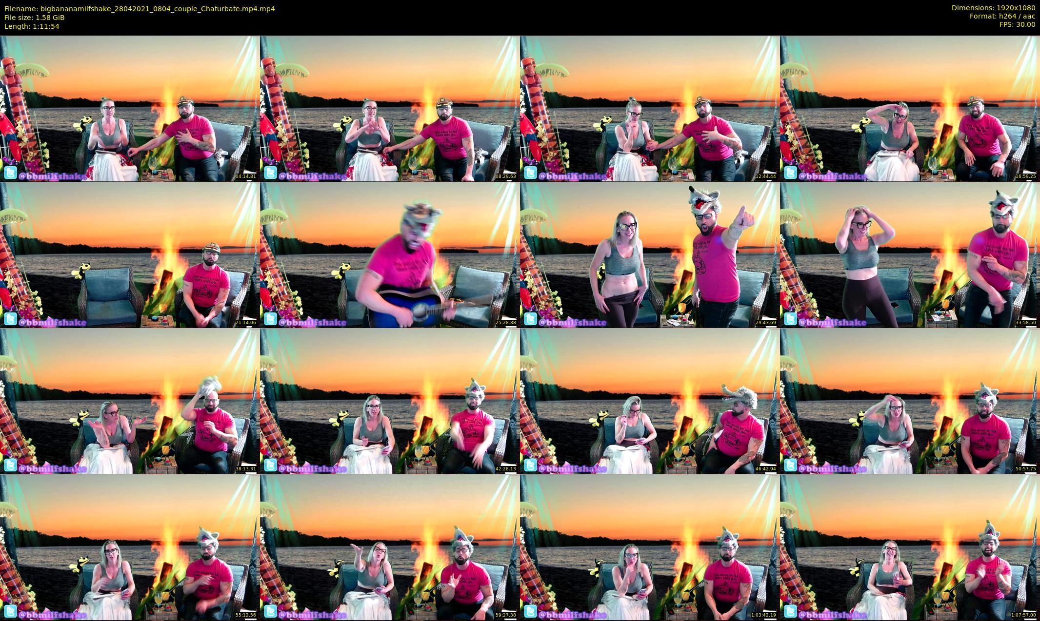 bigbananamilfshake — 72 minute Chaturbate couple cam show recording, 1080p, Apr 28, 2021