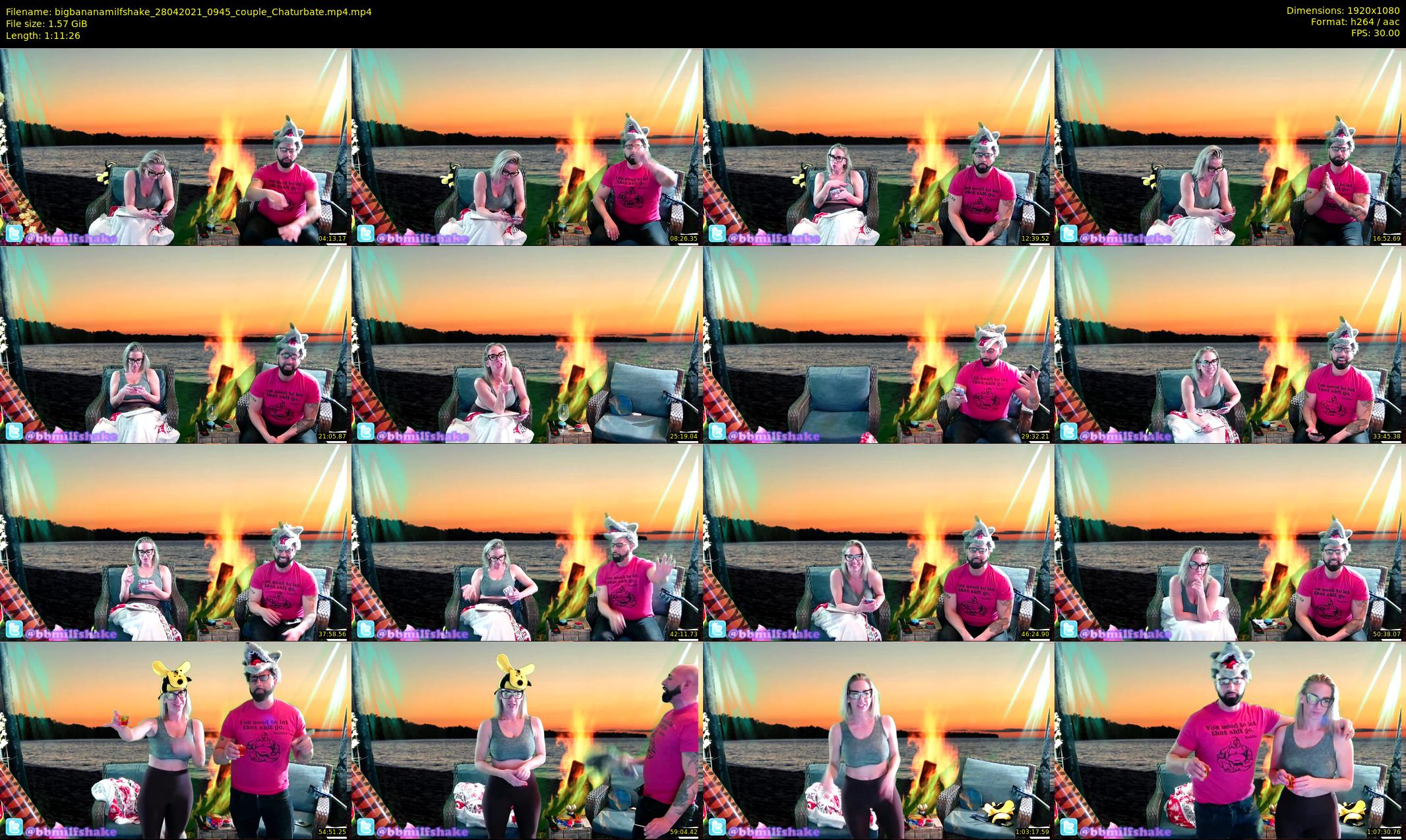 bigbananamilfshake — 72 minute Chaturbate couple cam show recording, 1080p, Apr 28, 2021
