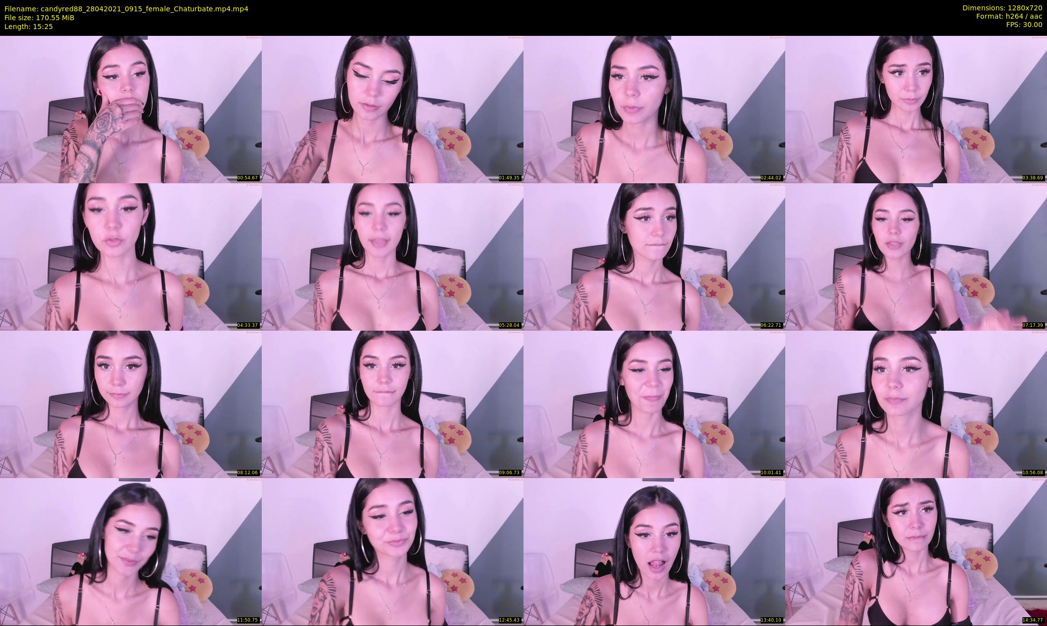 candyred88 — 16 minute Chaturbate female cam show recording, 720p, Apr 28, 2021