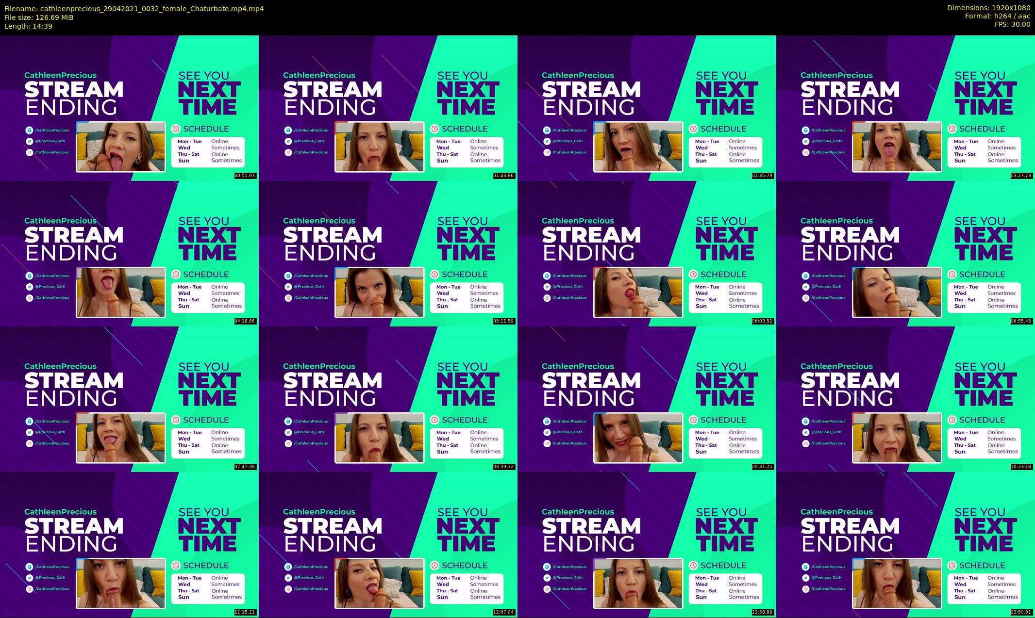 cathleenprecious — 15 minute Chaturbate female cam show recording, 1080p, Apr 29, 2021