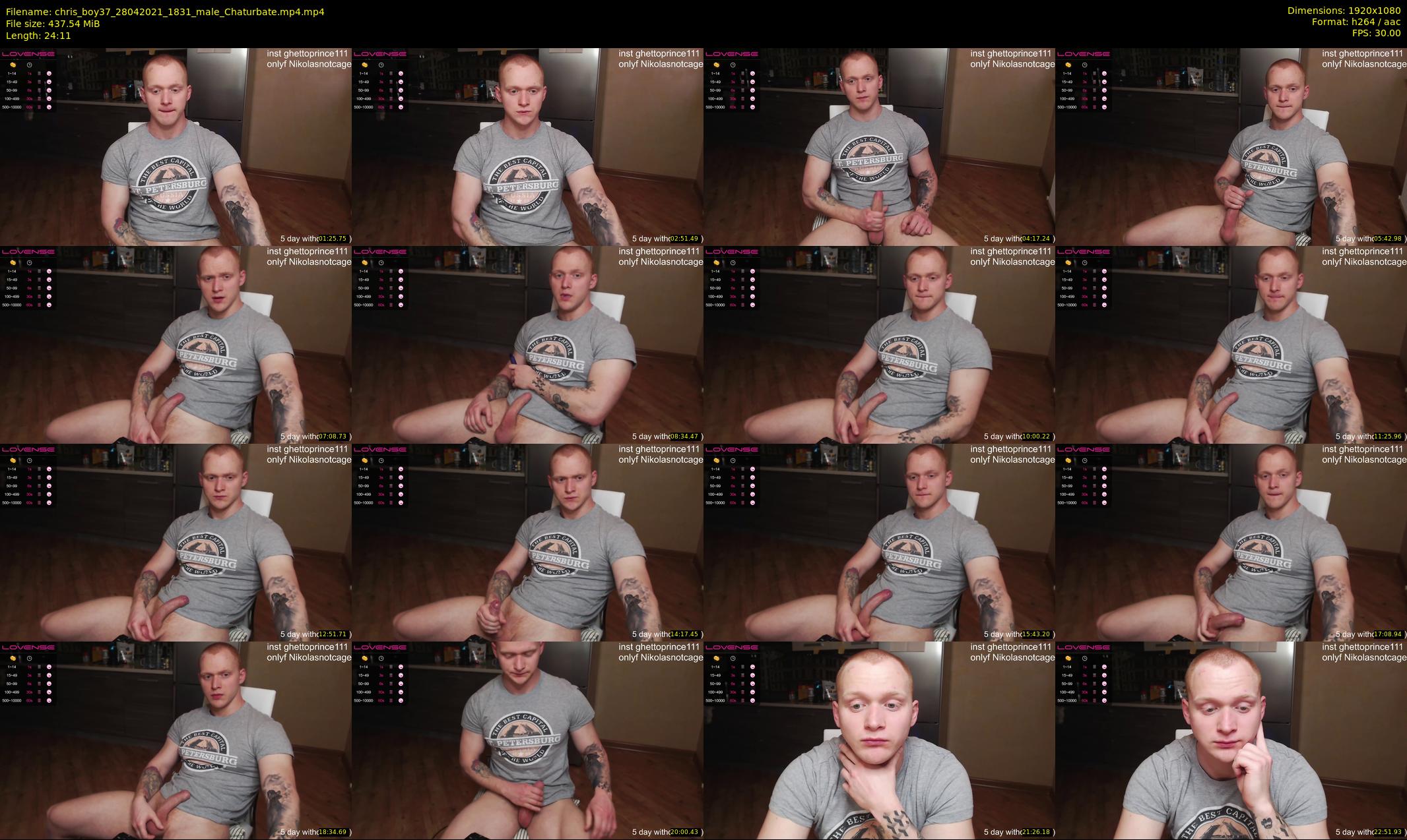 chris_boy37 — 25 minute Chaturbate male cam show recording, 1080p, Apr 28, 2021