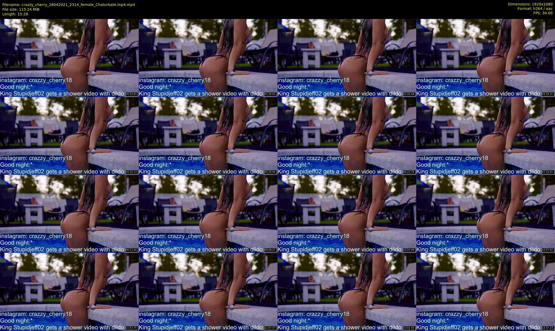 crazzy_cherry — 16 minute Chaturbate female cam show recording, 1080p, Apr 28, 2021