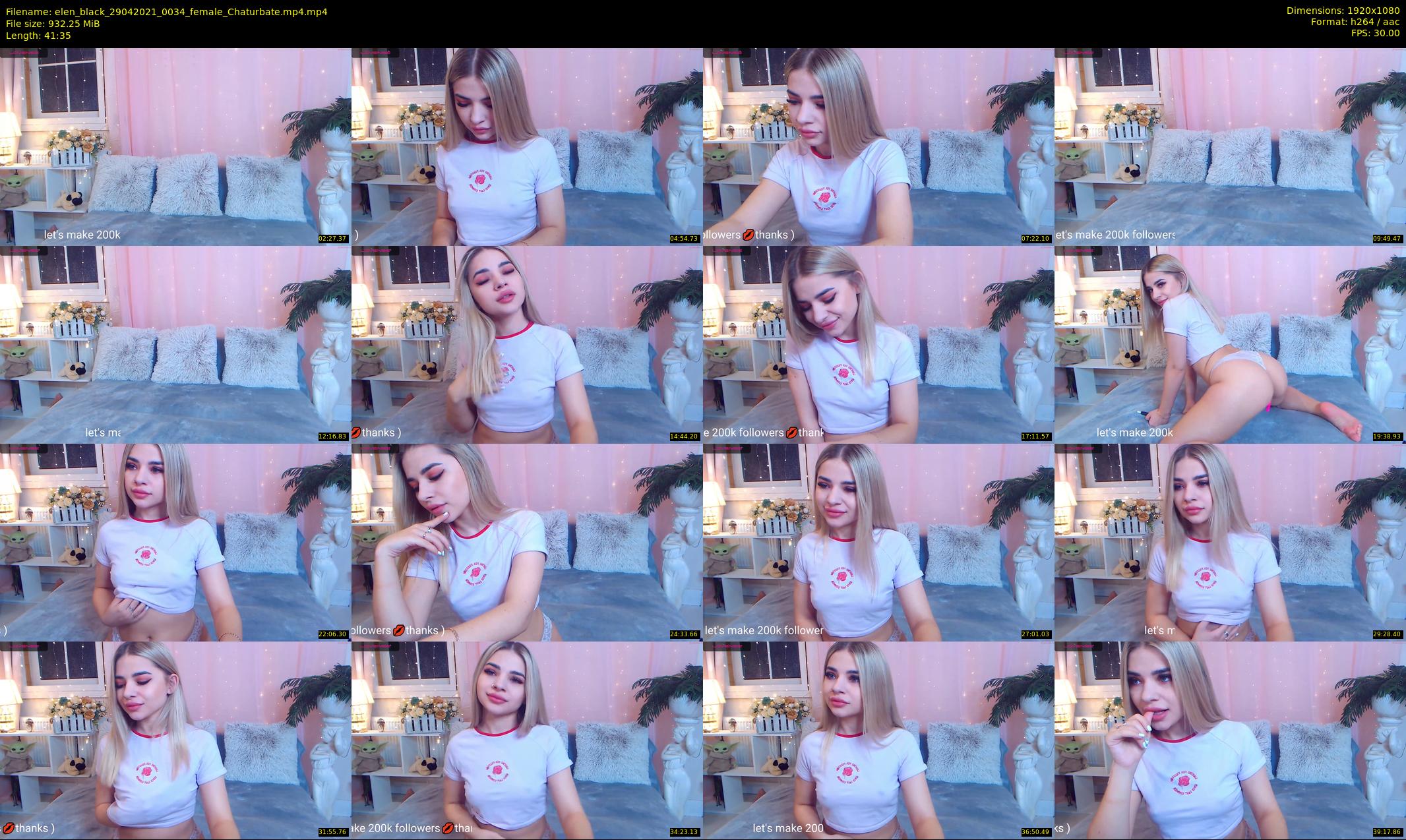elen_black — 42 minute Chaturbate female cam show recording, 1080p, Apr 29, 2021