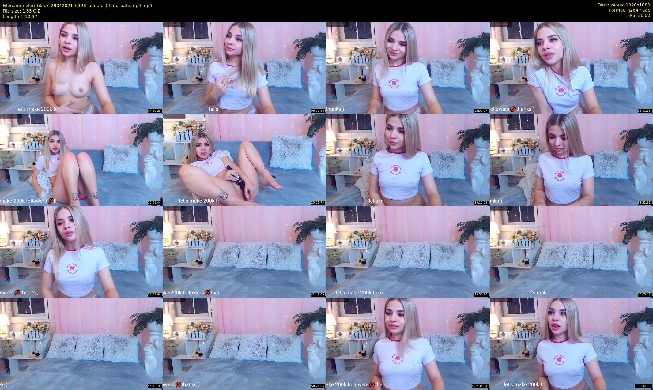elen_black — 71 minute Chaturbate female cam show recording, 1080p, Apr 29, 2021