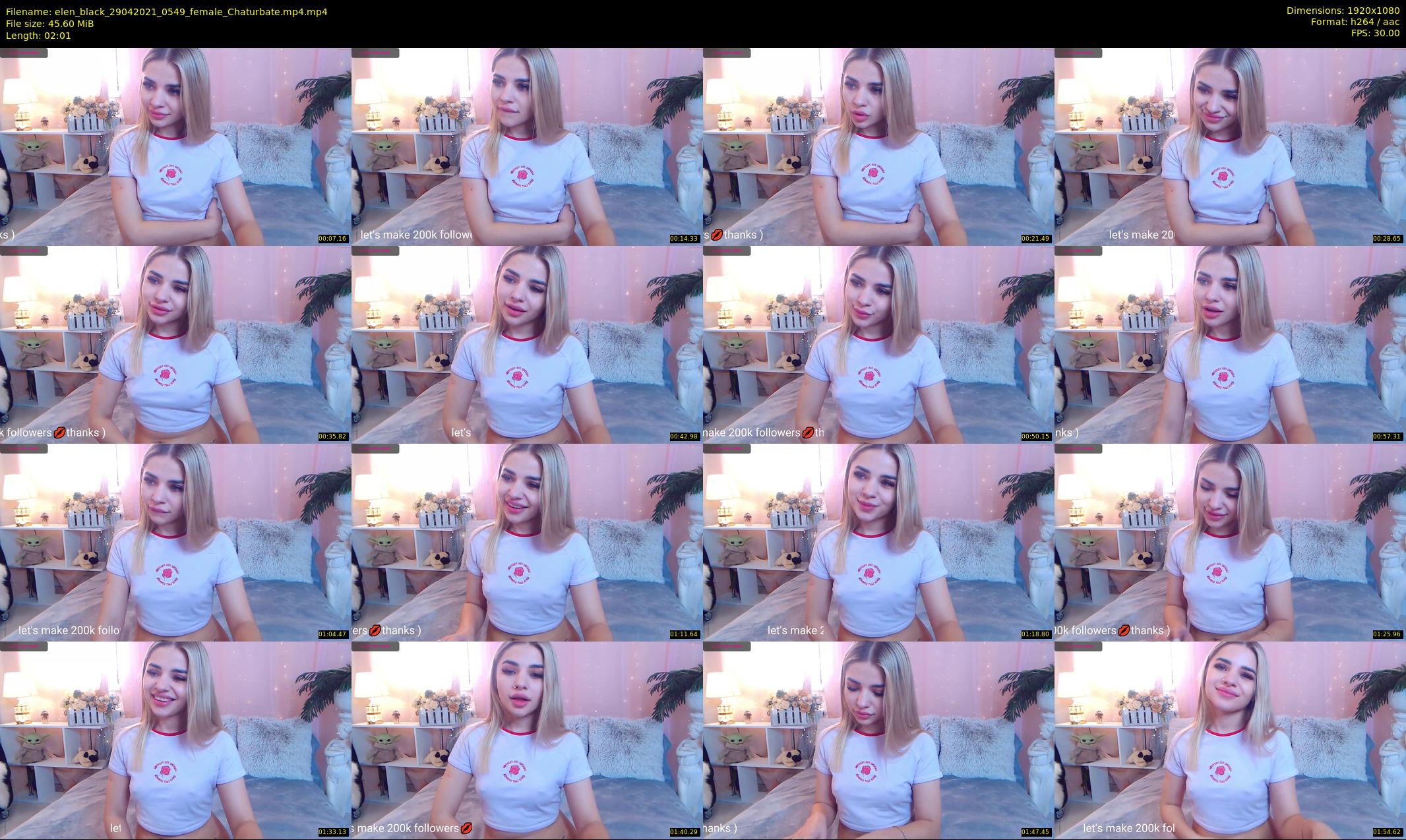 elen_black — 3 minute Chaturbate female cam show recording, 1080p, Apr 29, 2021