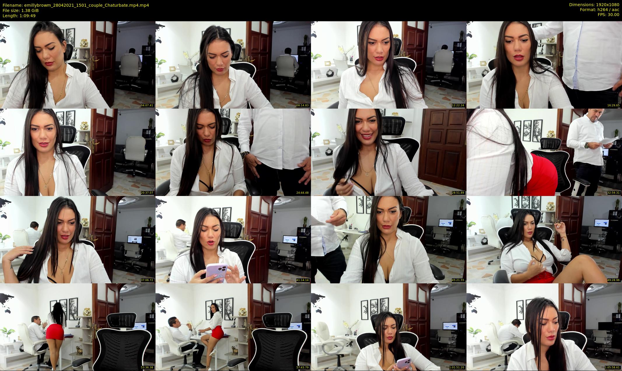 emillybrowm — 70 minute Chaturbate couple cam show recording, 1080p, Apr 28, 2021