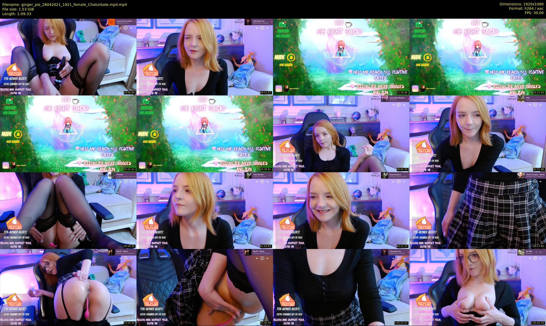 ginger_pie — 70 minute Chaturbate female cam show recording, 1080p, Apr 28, 2021
