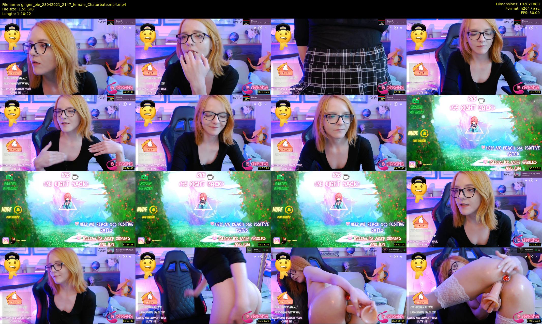 ginger_pie — 71 minute Chaturbate female cam show recording, 1080p, Apr 28, 2021