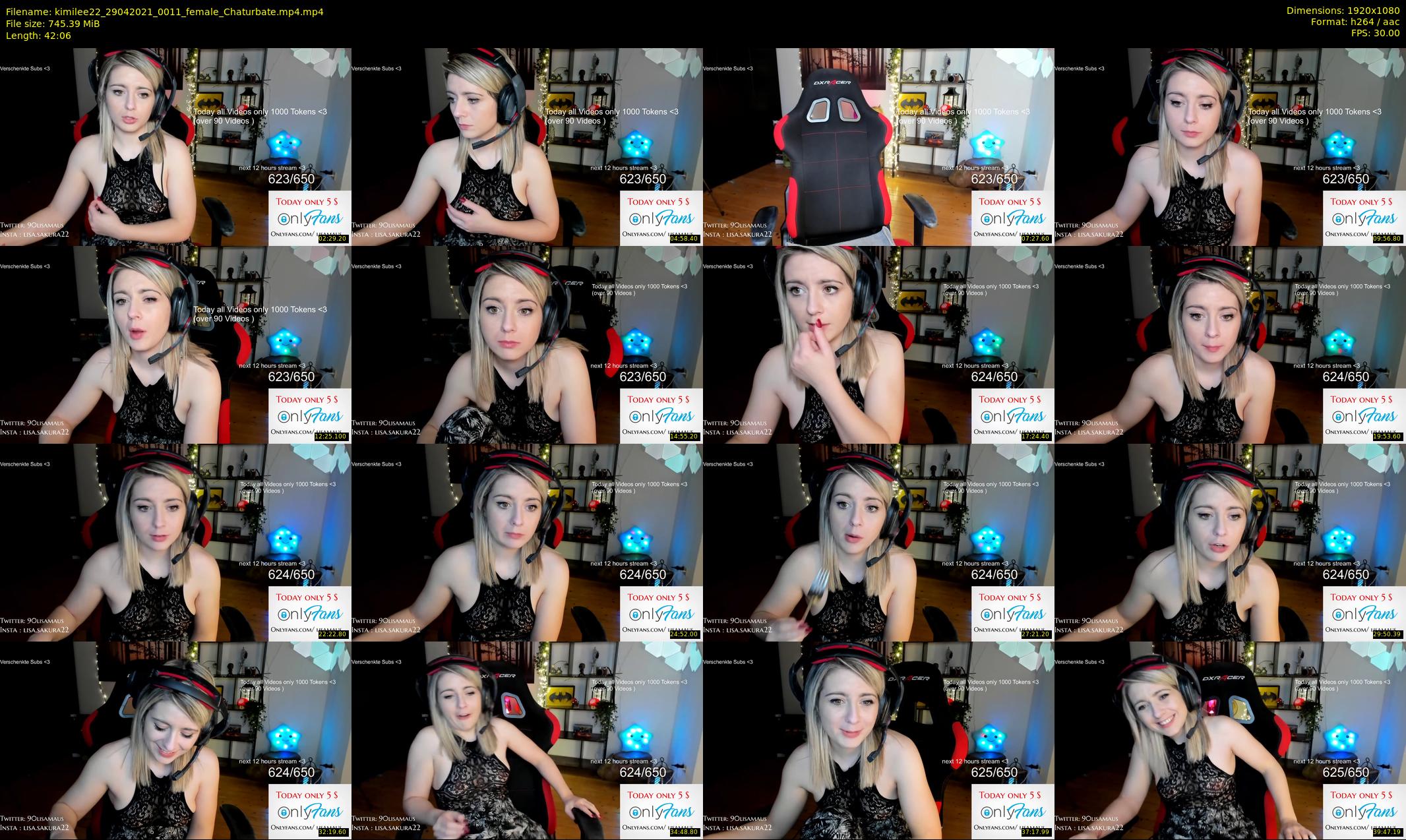 kimilee22 — 43 minute Chaturbate female cam show recording, 1080p, Apr 29, 2021