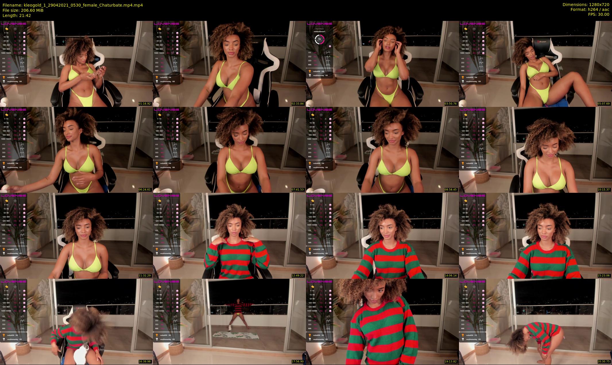 kleogold_1 — 22 minute Chaturbate female cam show recording, 720p, Apr 29, 2021