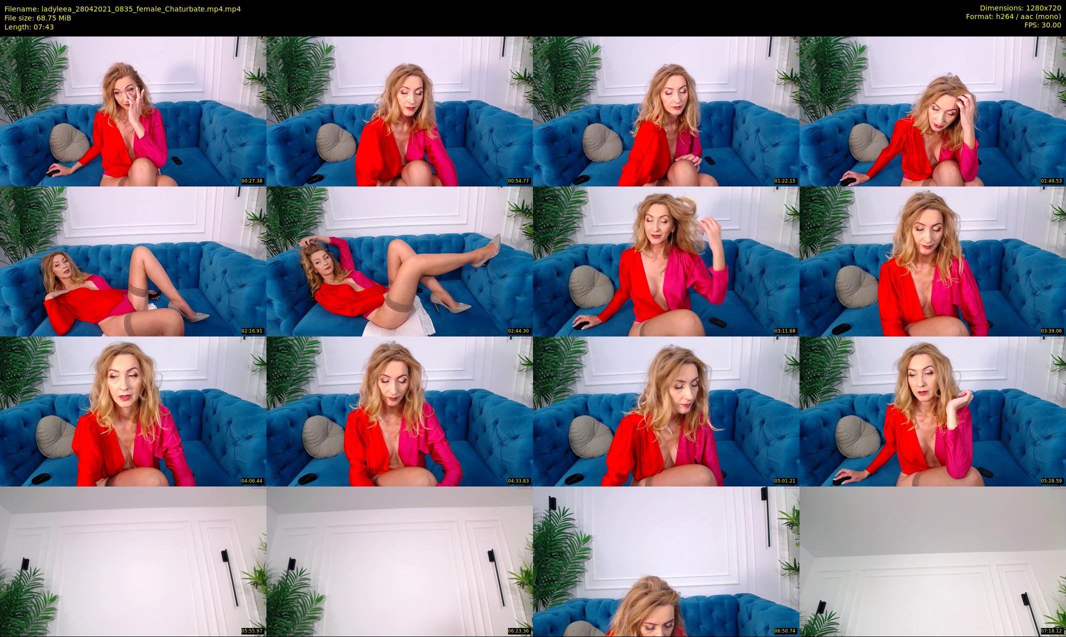 ladyleea — 8 minute Chaturbate female cam show recording, 720p, Apr 28, 2021