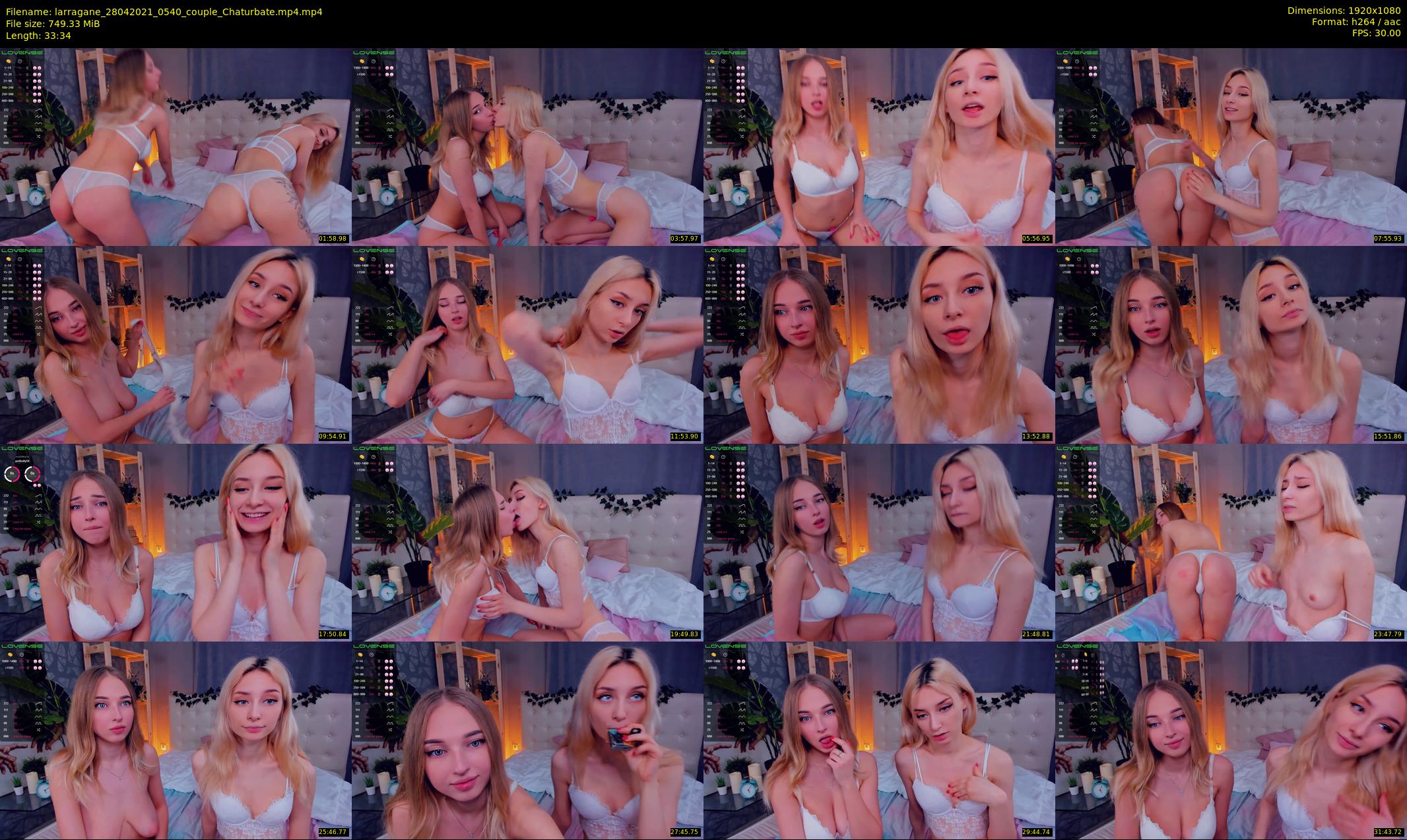 larragane — 34 minute Chaturbate couple cam show recording, 1080p, Apr 28, 2021