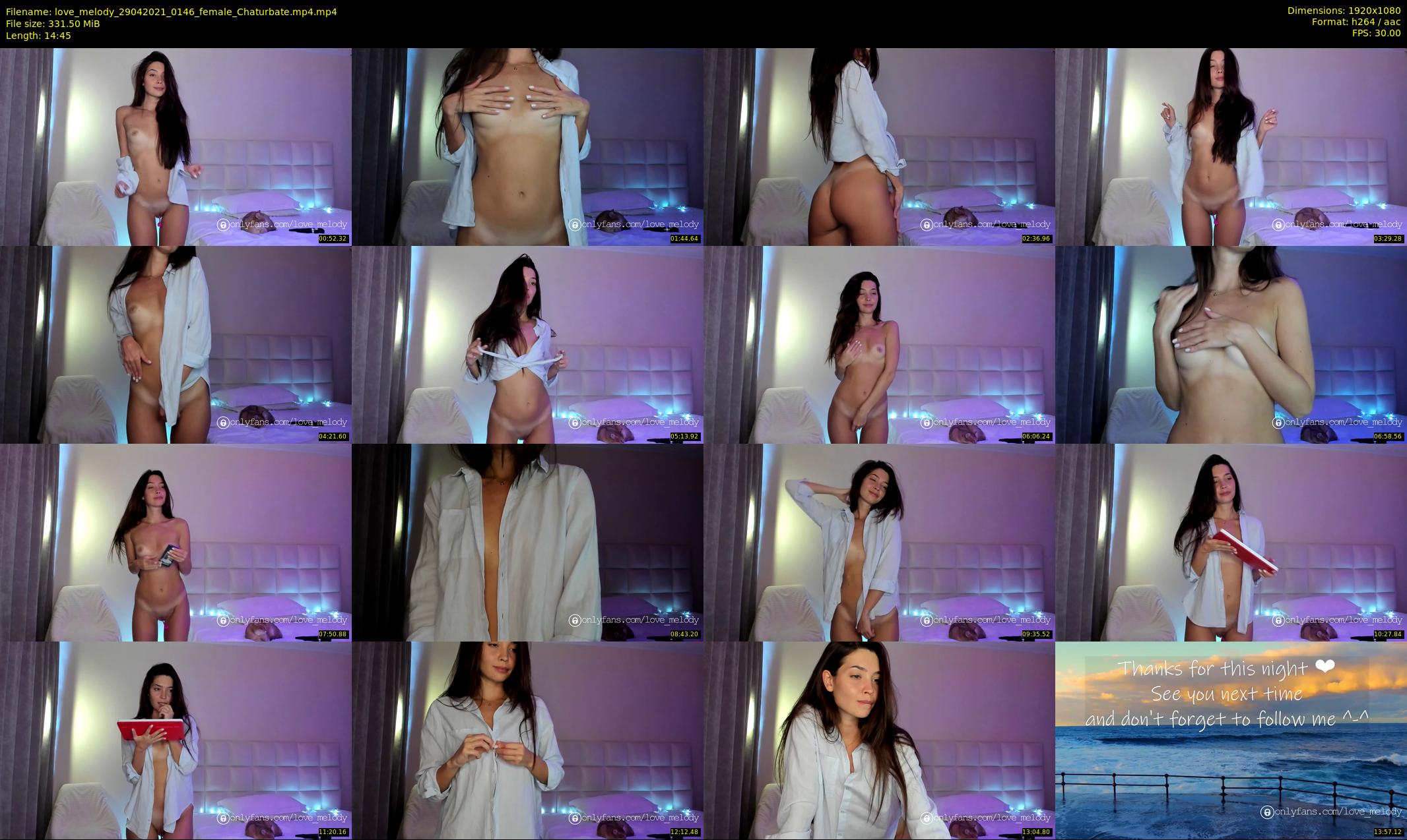 love_melody — 15 minute Chaturbate female cam show recording, 1080p, Apr 29, 2021
