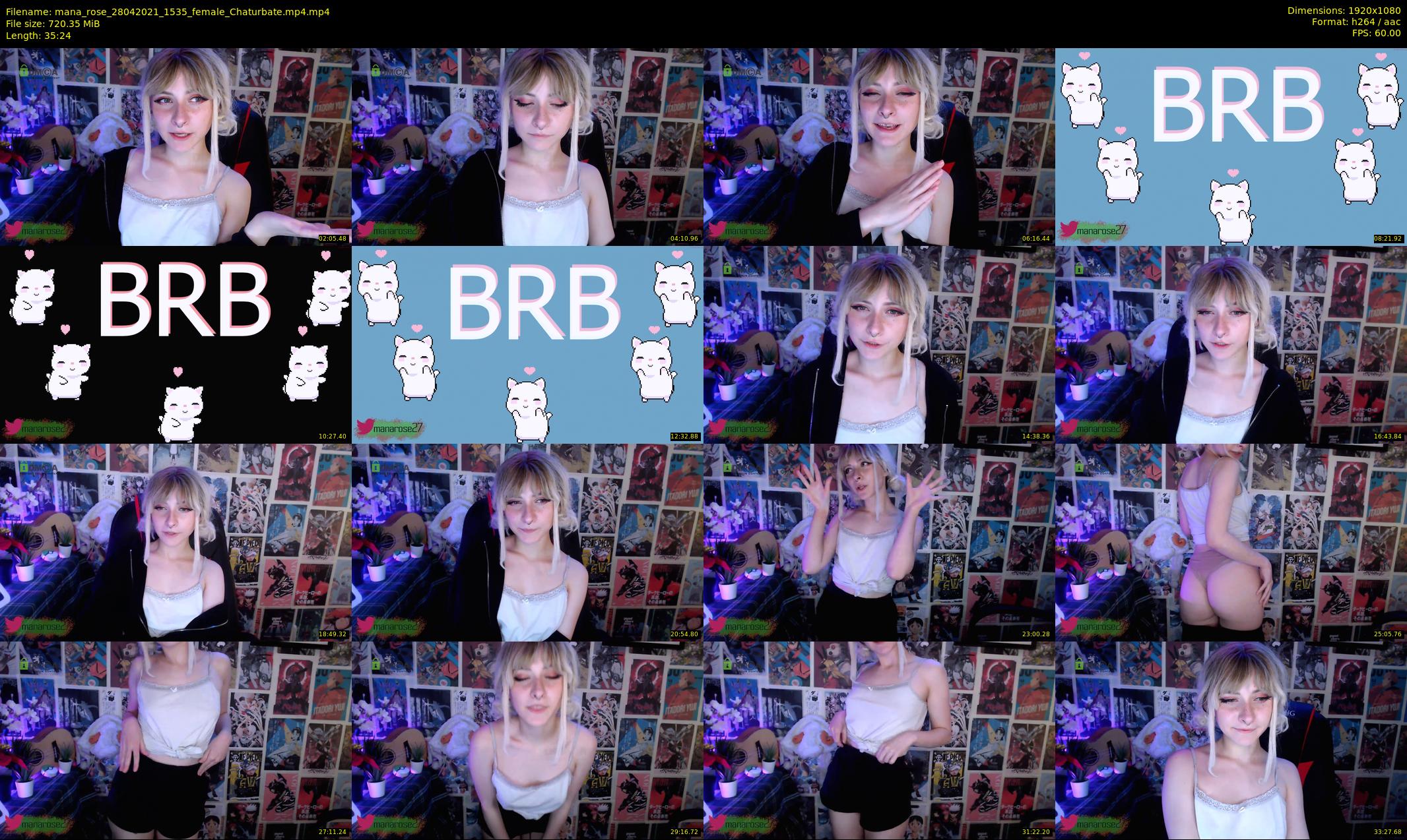 mana_rose — 36 minute Chaturbate female cam show recording, 1080p, Apr 28, 2021