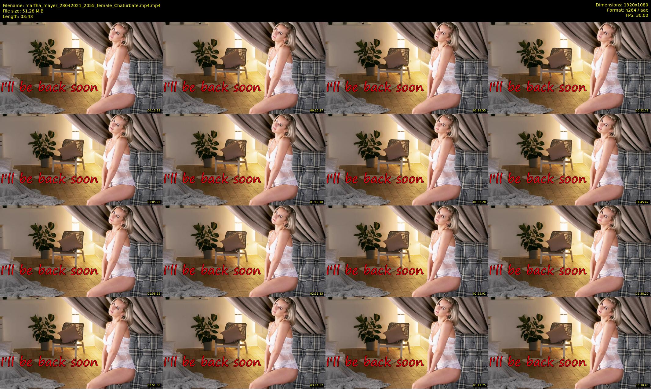 martha_mayer — 4 minute Chaturbate female cam show recording, 1080p, Apr 28, 2021