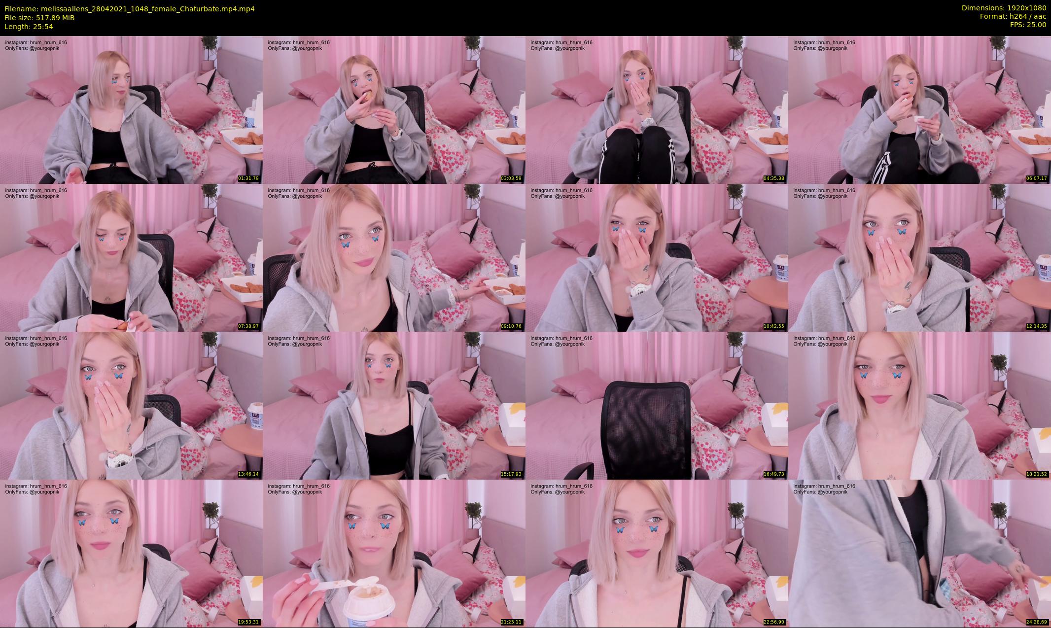 melissaallens — 26 minute Chaturbate female cam show recording, 1080p, Apr 28, 2021