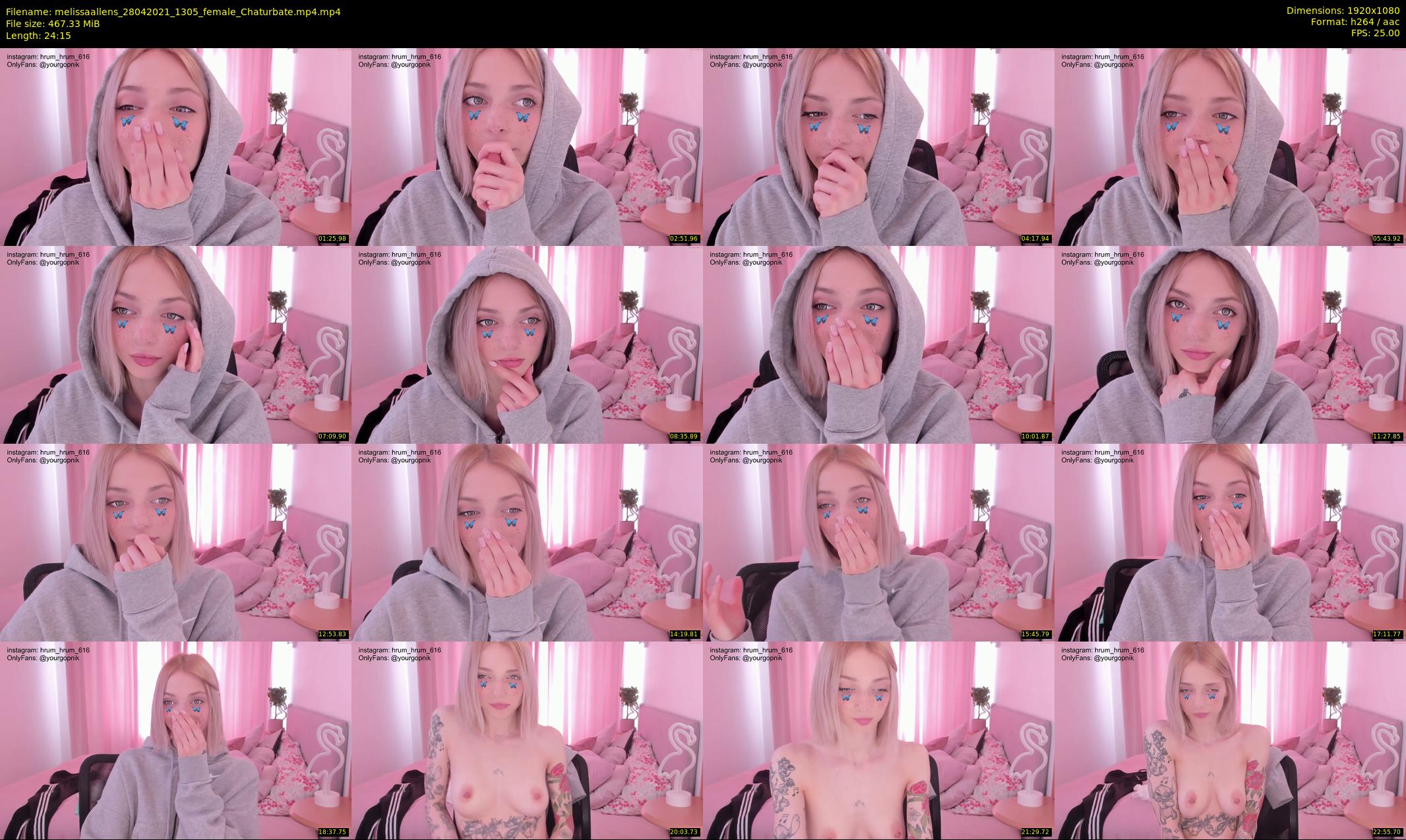 melissaallens — 25 minute Chaturbate female cam show recording, 1080p, Apr 28, 2021