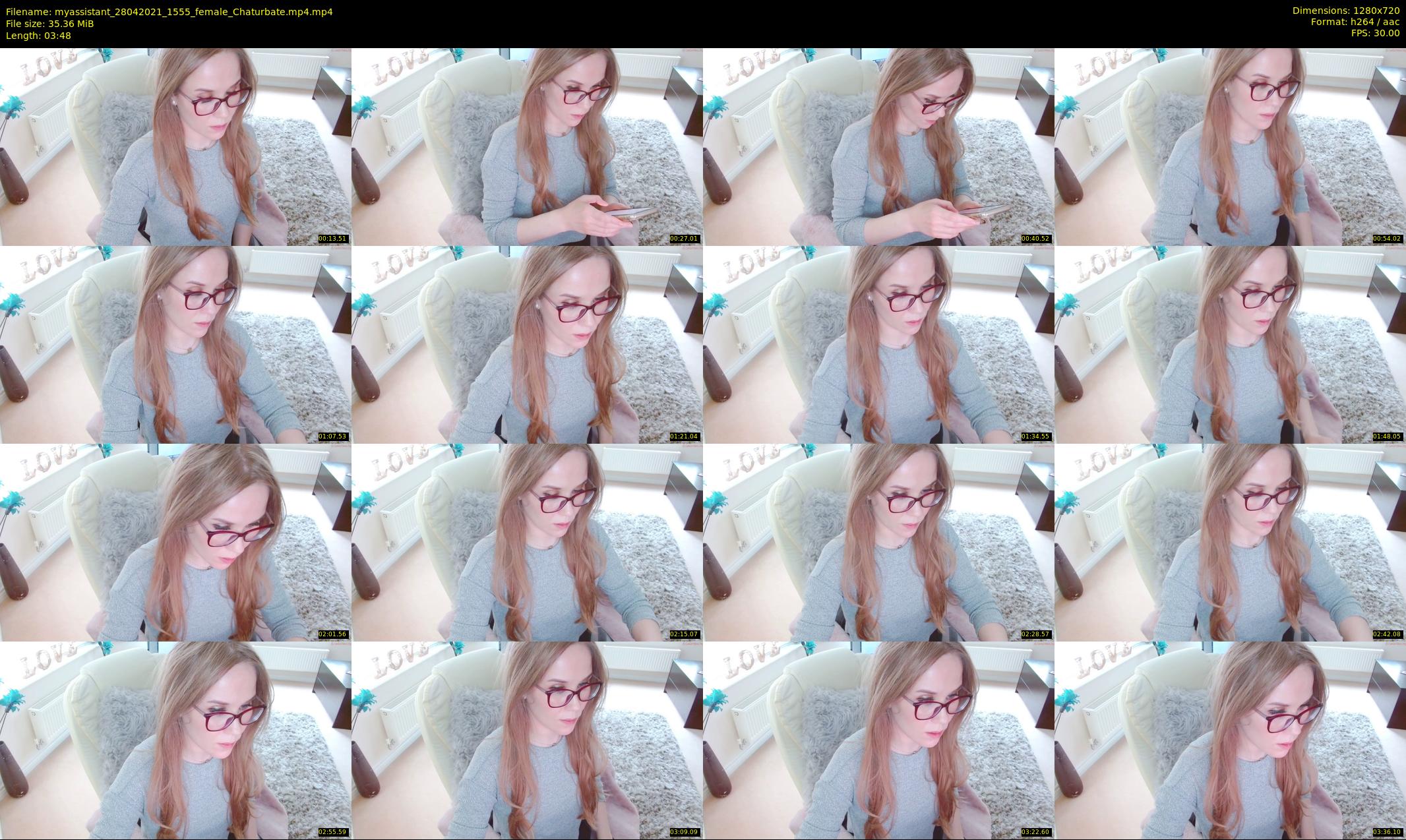 myassistant — 4 minute Chaturbate female cam show recording, 720p, Apr 28, 2021