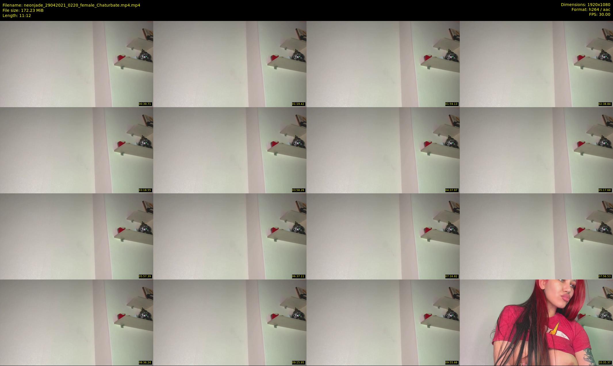 neonjade — 12 minute Chaturbate female cam show recording, 1080p, Apr 29, 2021