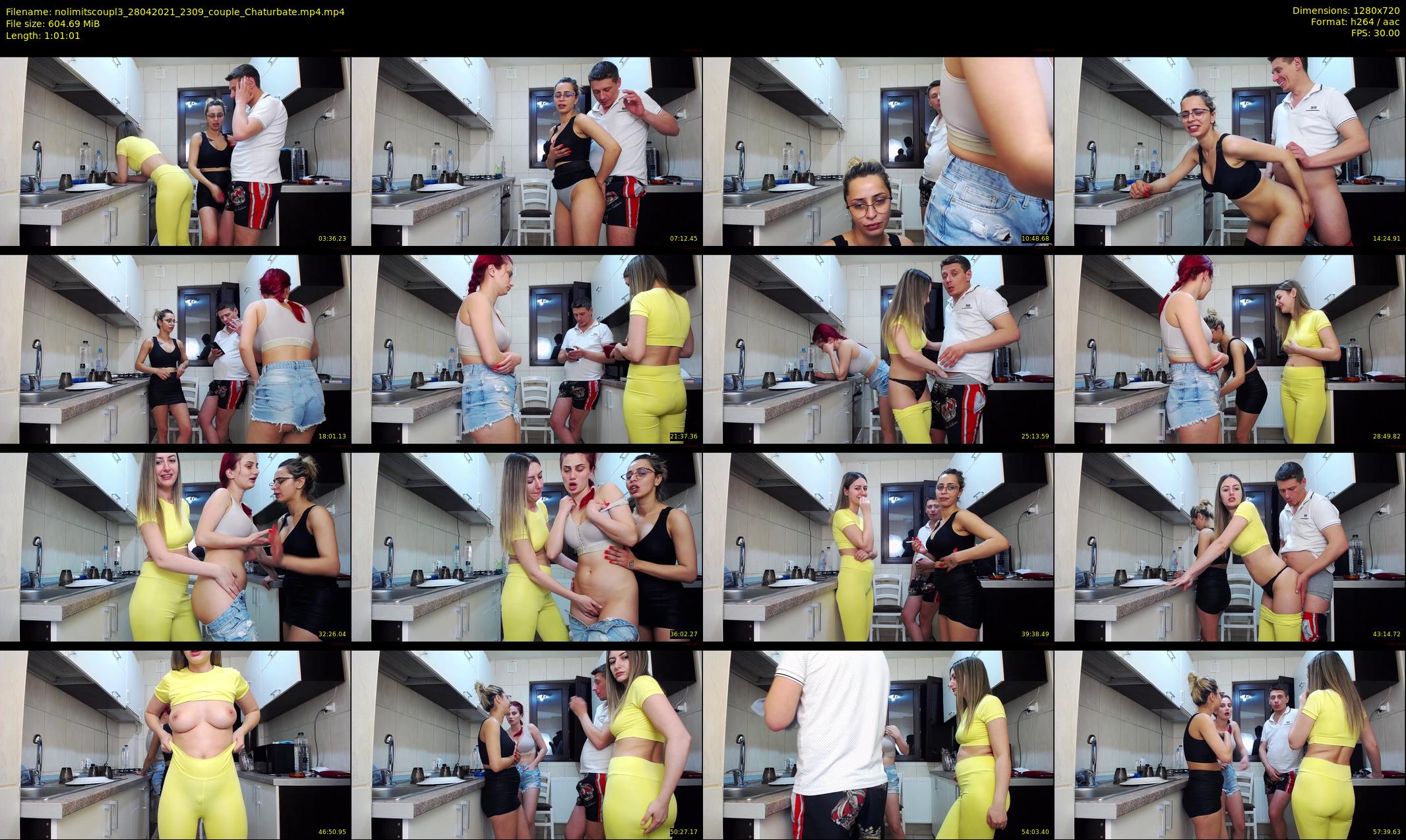 nolimitscoupl3 — 62 minute Chaturbate couple cam show recording, 720p, Apr 28, 2021