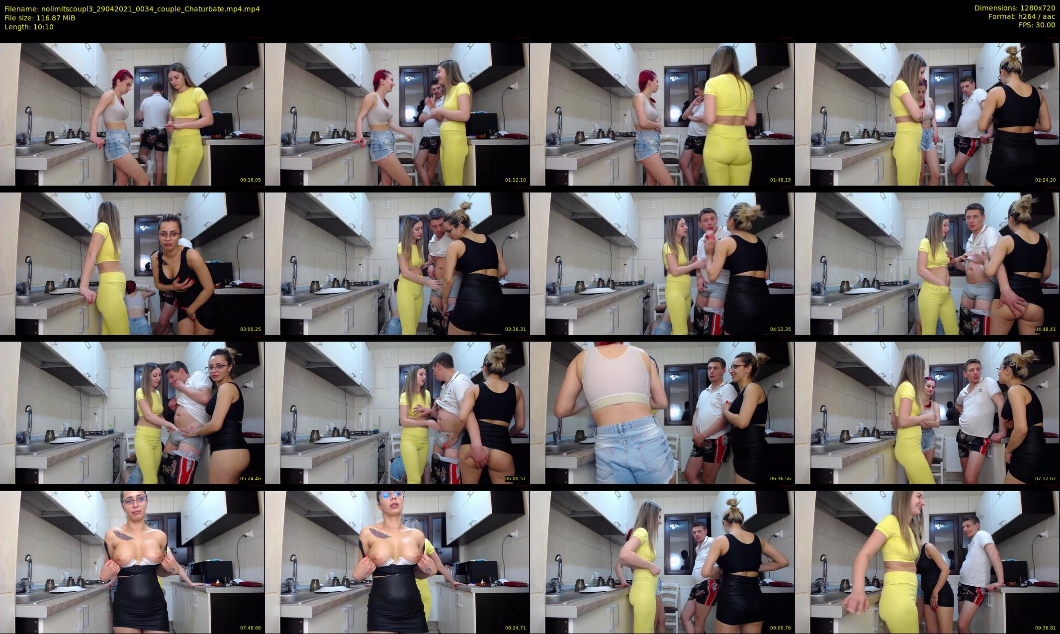 nolimitscoupl3 — 11 minute Chaturbate couple cam show recording, 720p, Apr 29, 2021