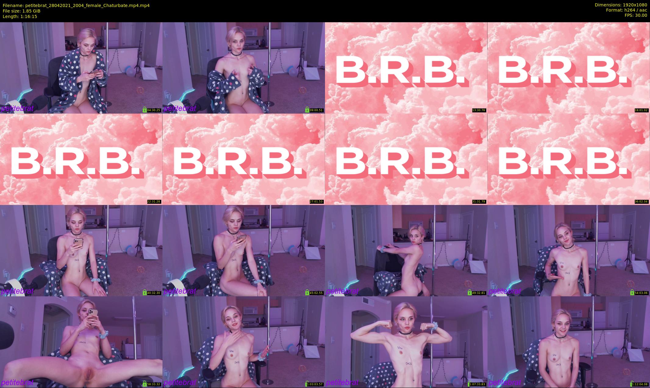 petitebrat — 77 minute Chaturbate female cam show recording, 1080p, Apr 28, 2021