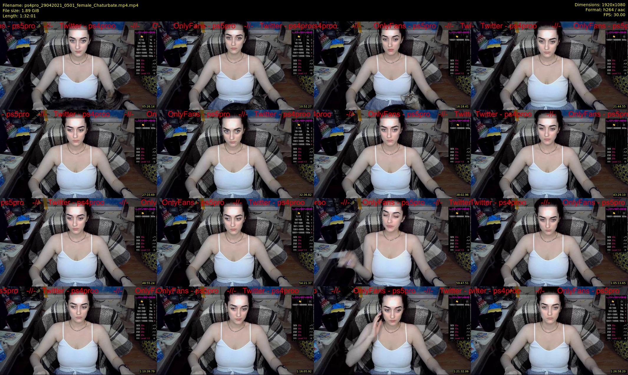 ps4pro — 93 minute Chaturbate female cam show recording, 1080p, Apr 29, 2021