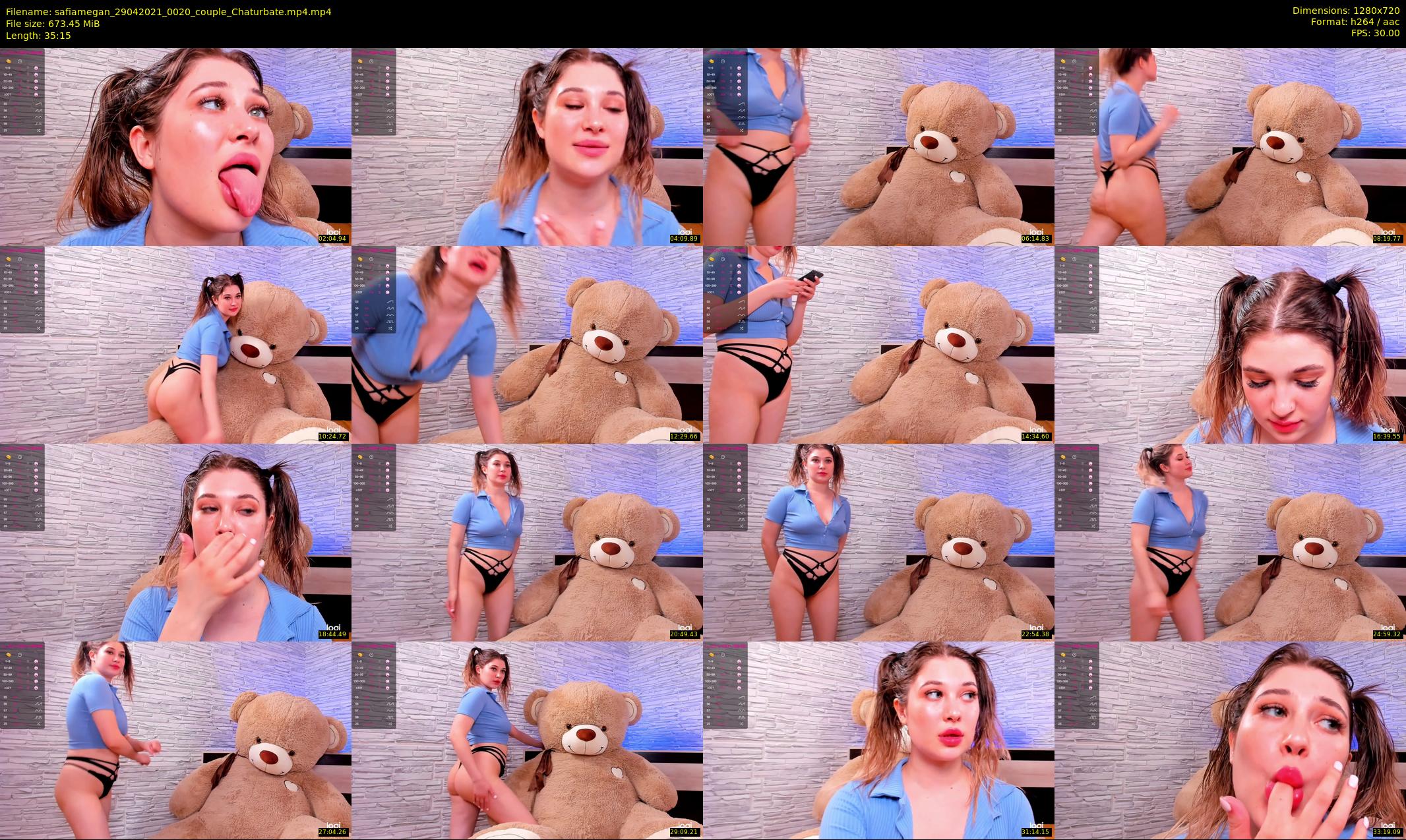 safiamegan — 36 minute Chaturbate couple cam show recording, 720p, Apr 29, 2021