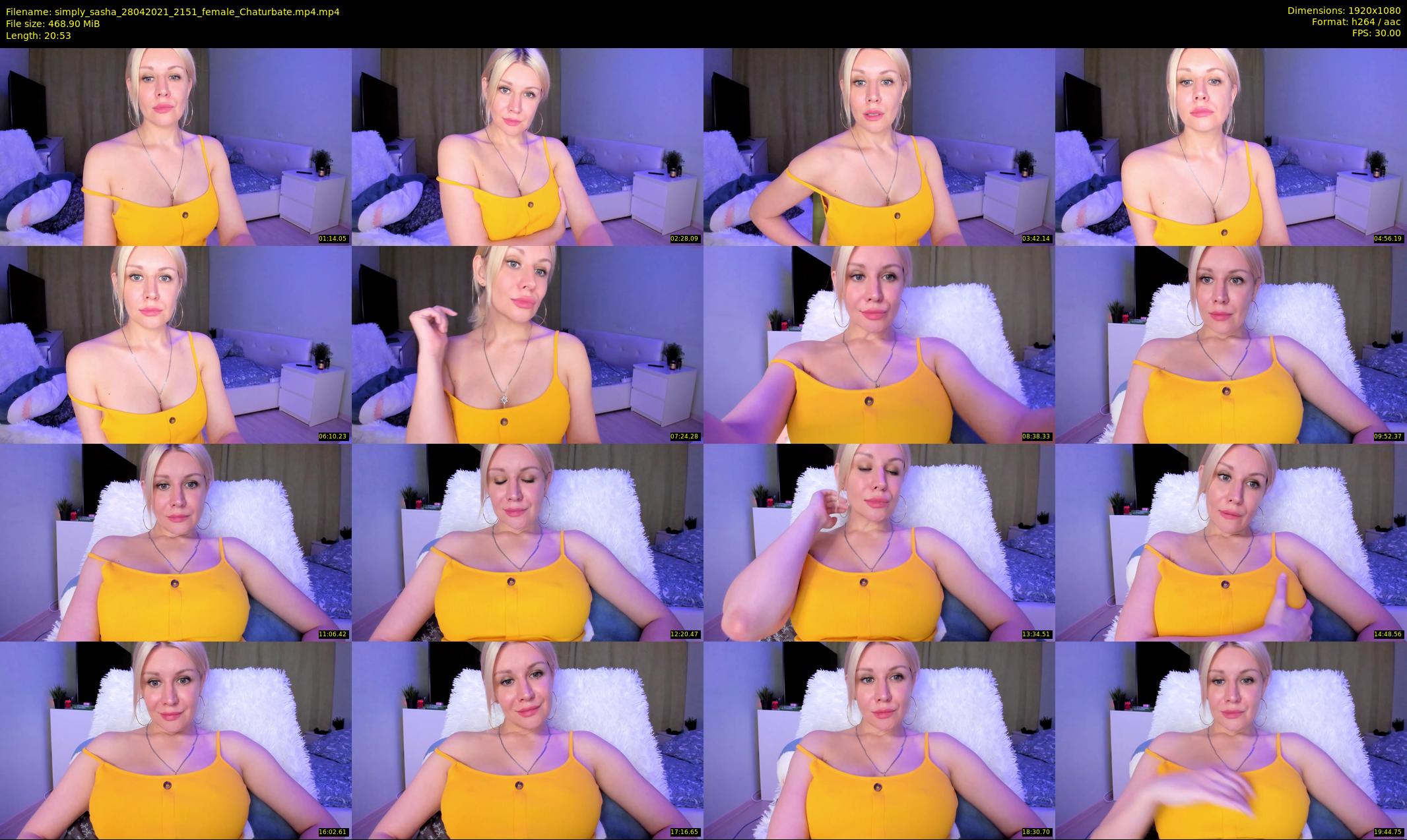 simply_sasha — 21 minute Chaturbate female cam show recording, 1080p, Apr 28, 2021