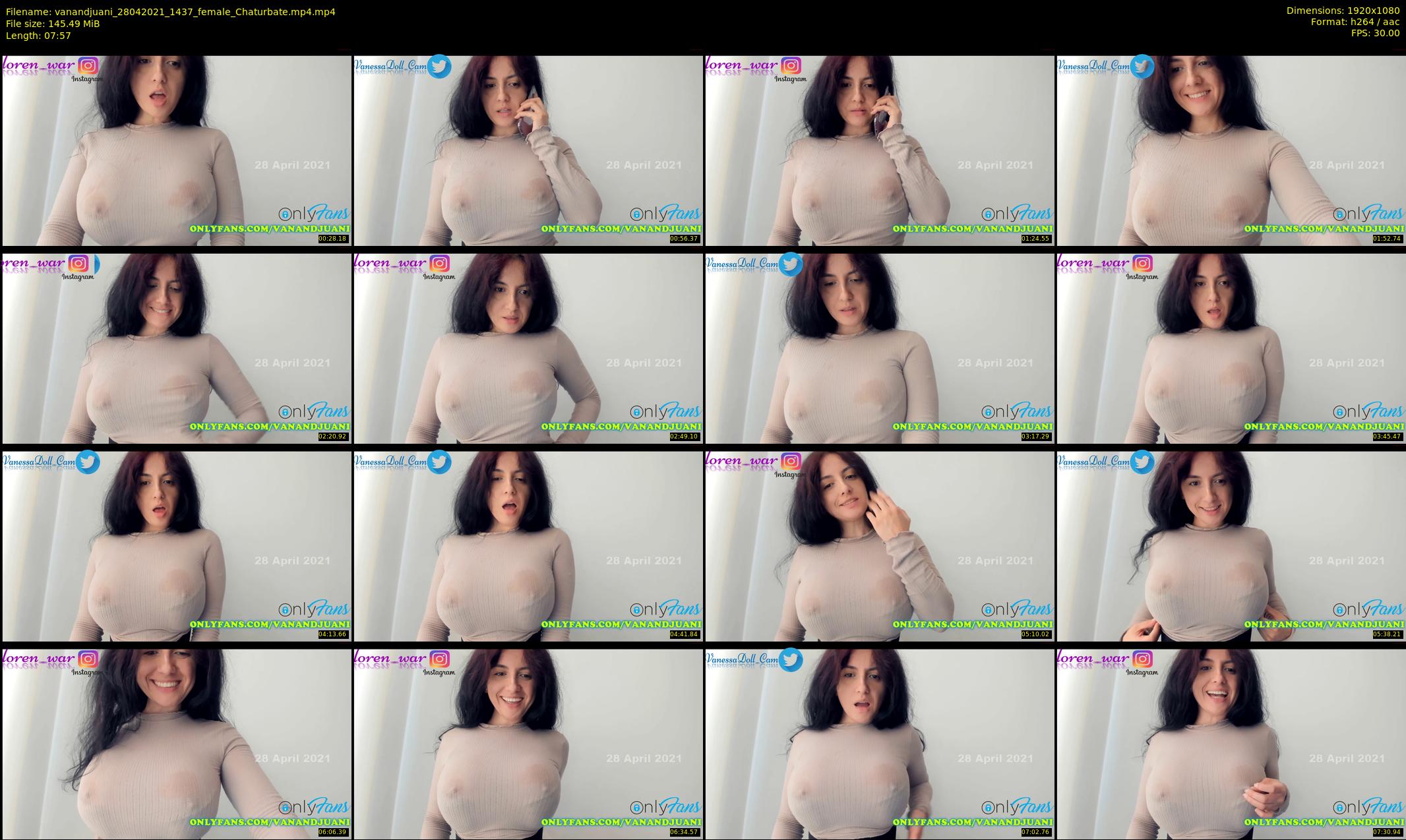 vanandjuani — 8 minute Chaturbate female cam show recording, 1080p, Apr 28, 2021