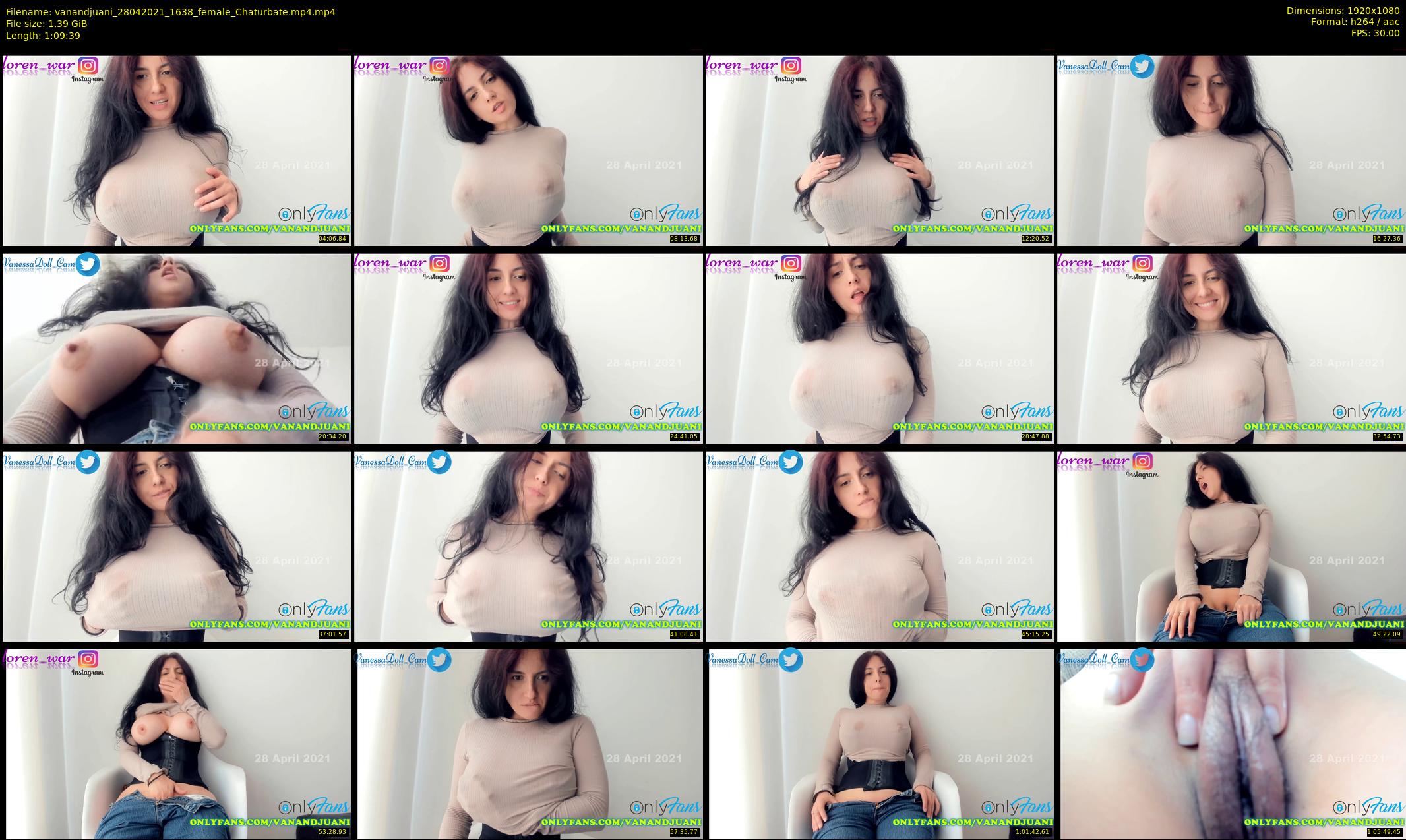 vanandjuani — 70 minute Chaturbate female cam show recording, 1080p, Apr 28, 2021