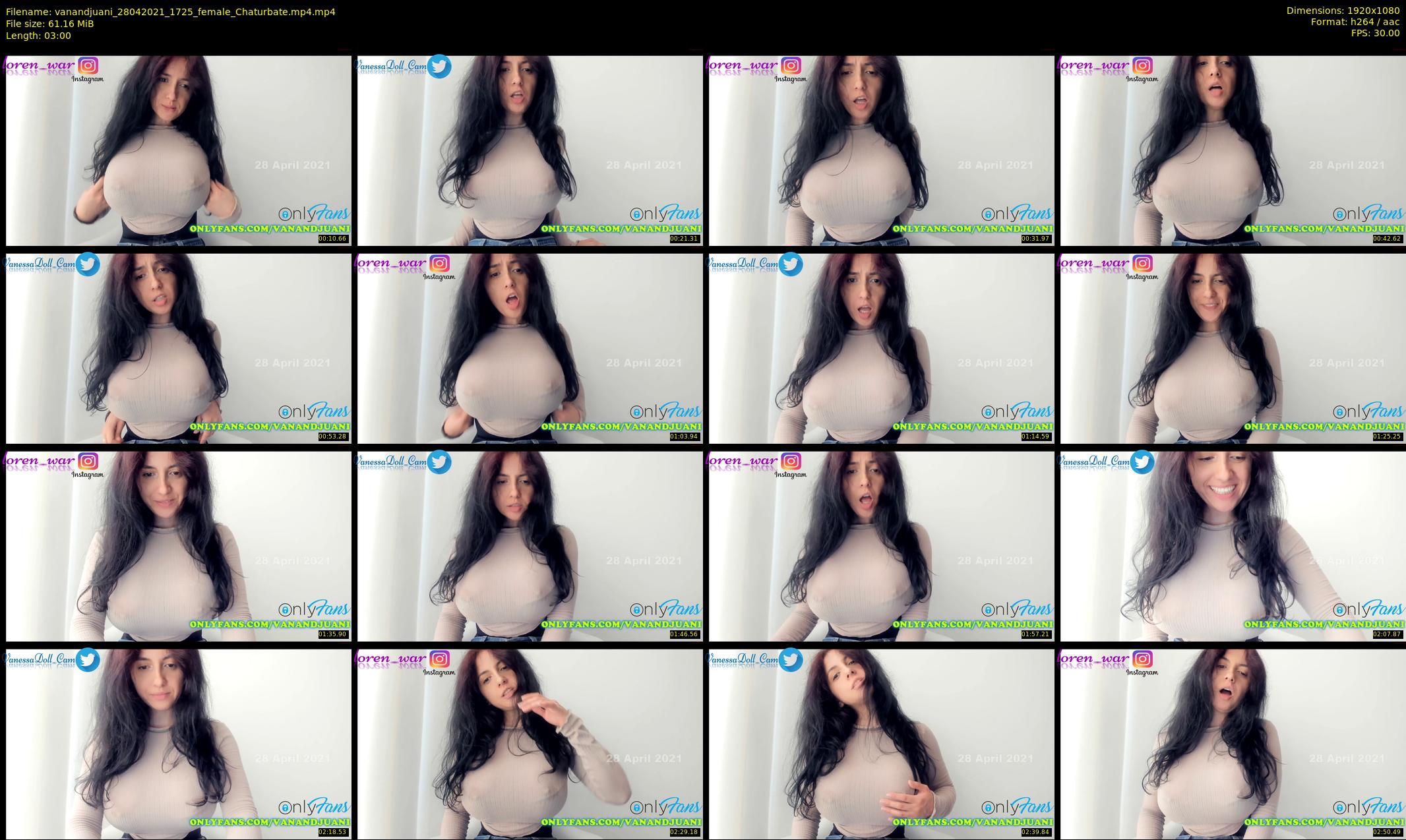 vanandjuani — 3 minute Chaturbate female cam show recording, 1080p, Apr 28, 2021