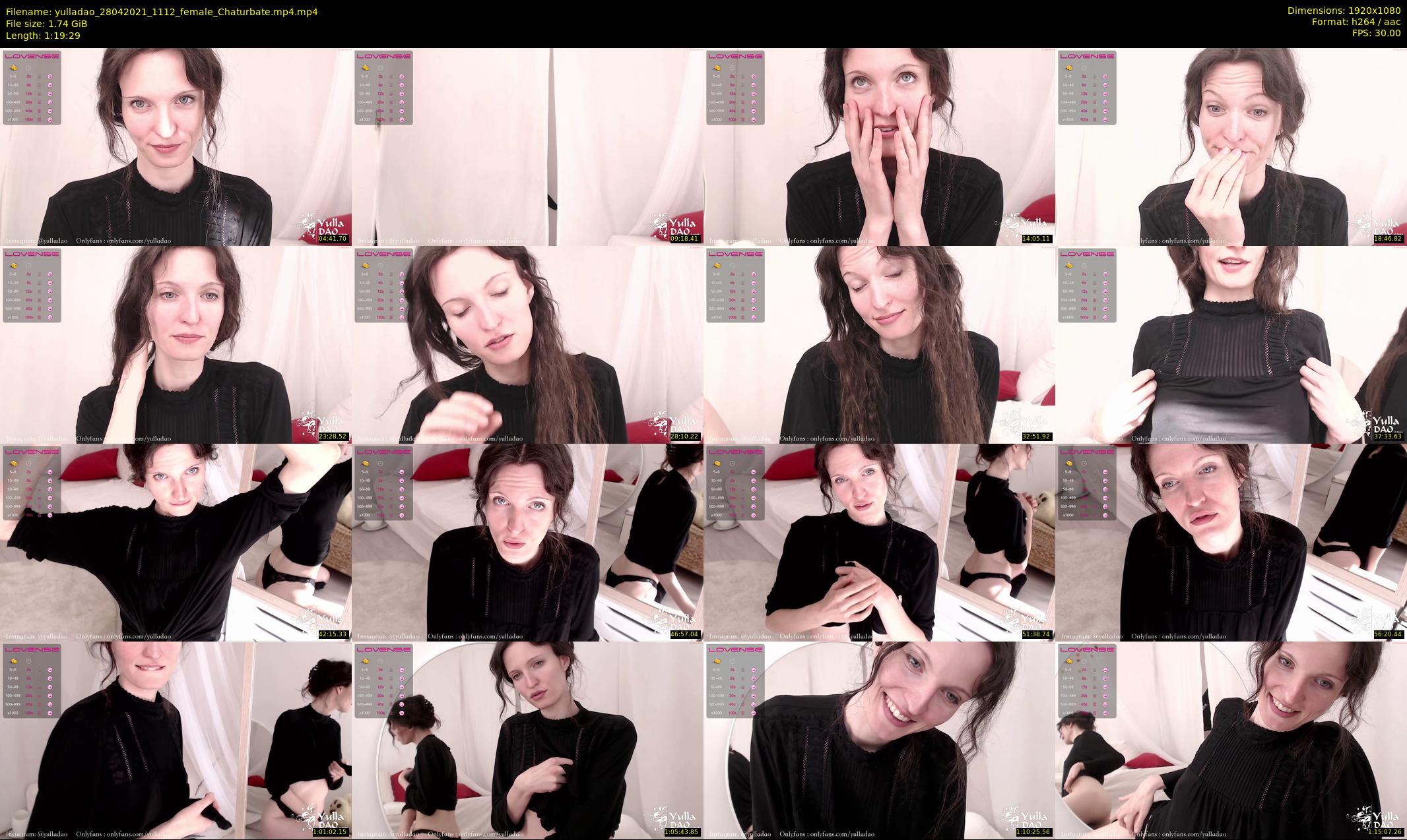 yulladao — 80 minute Chaturbate female cam show recording, 1080p, Apr 28, 2021