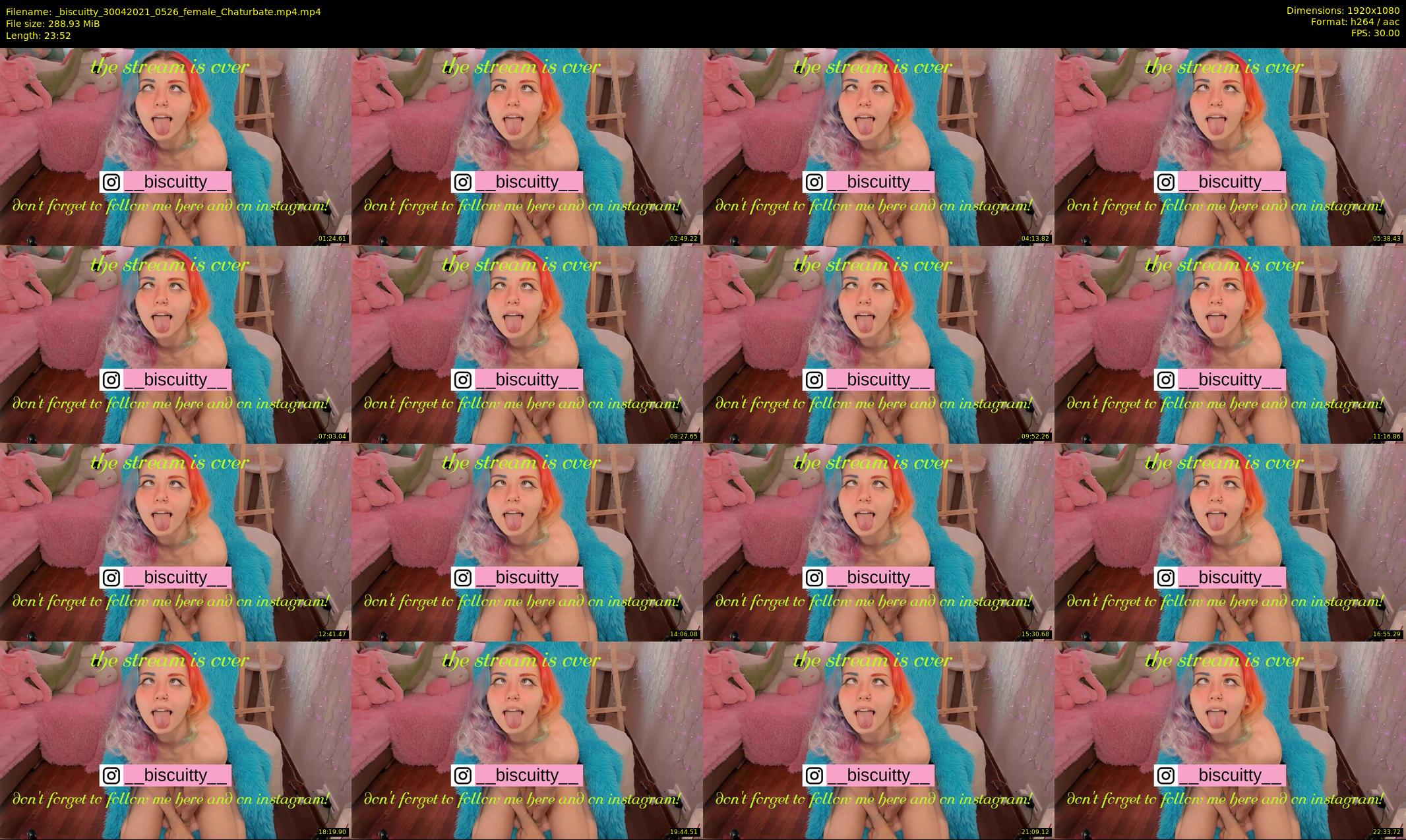 _biscuitty — 24 minute Chaturbate female cam show recording, 1080p, Apr 30, 2021