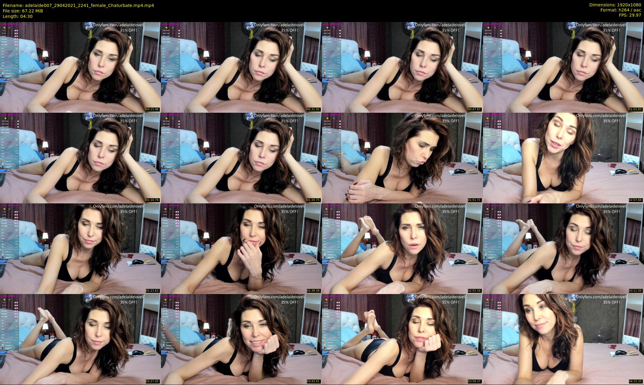 adelaide007 — 5 minute Chaturbate female cam show recording, 1080p, Apr 29, 2021